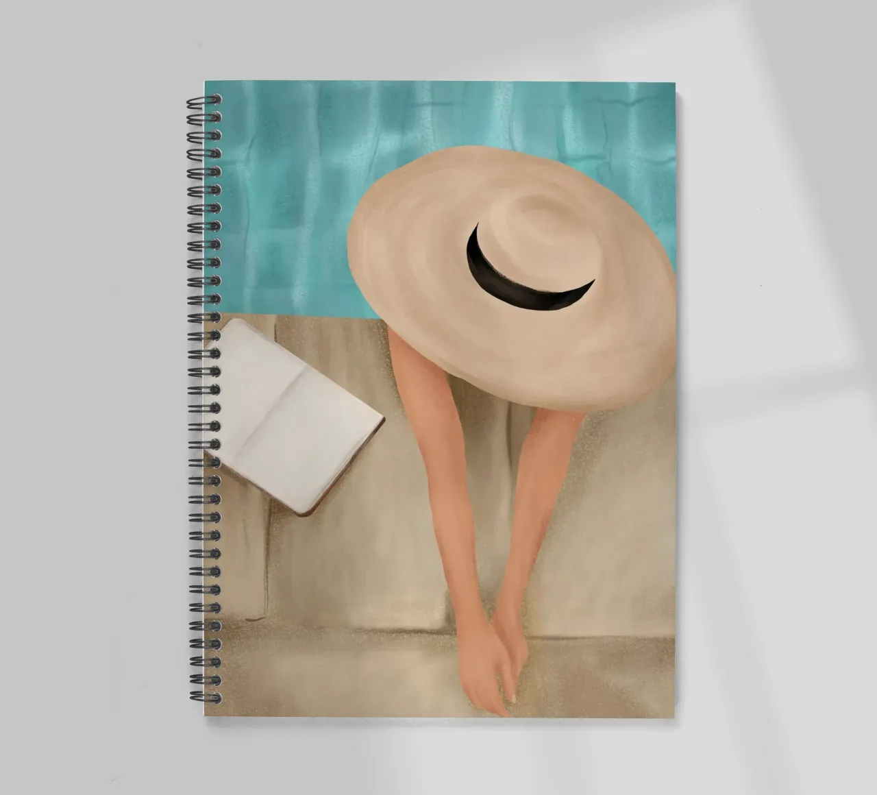 On the edge of the Pool II spiral notebook by Flow Line