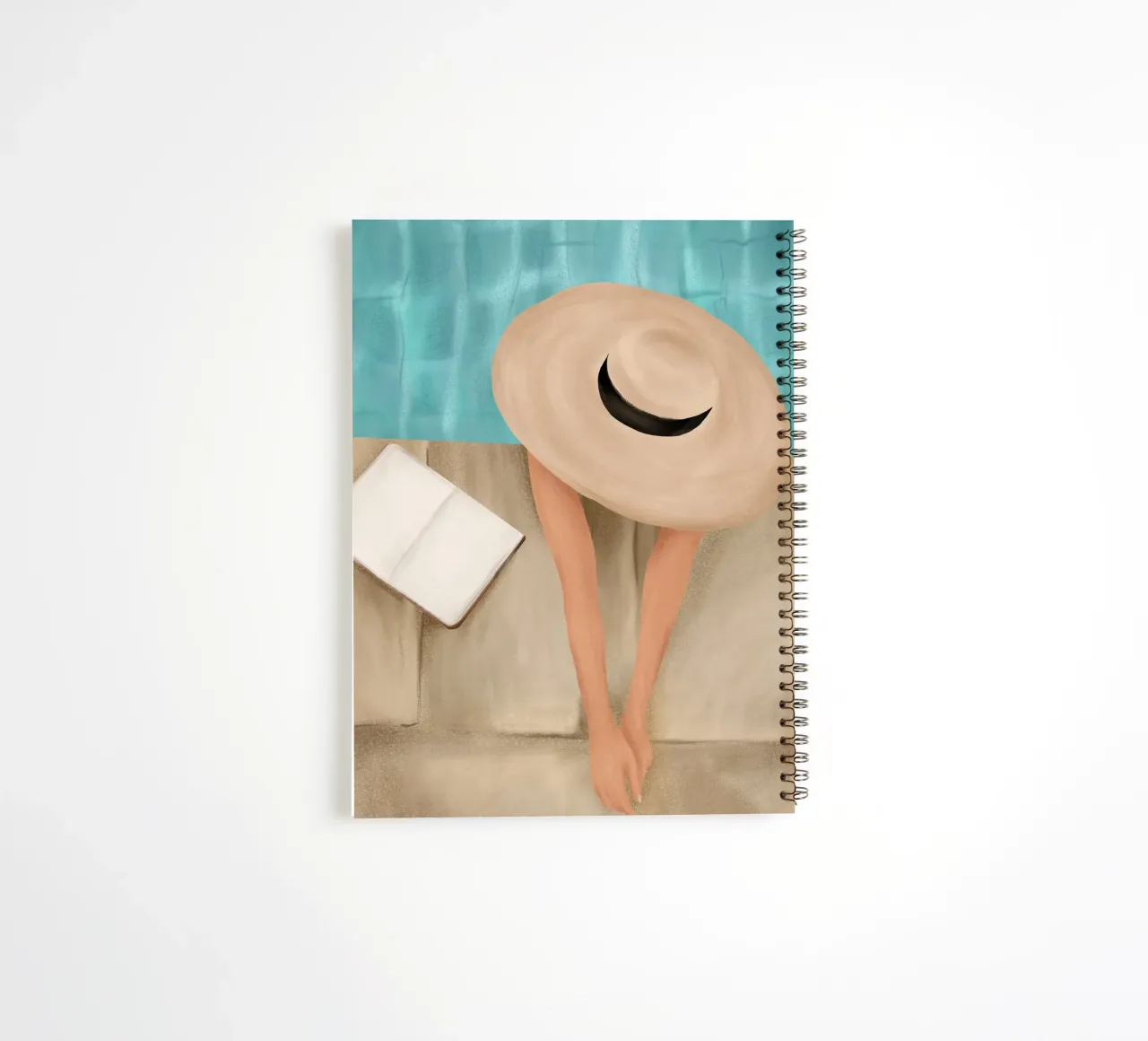 On the edge of the Pool II spiral notebook by Flow Line