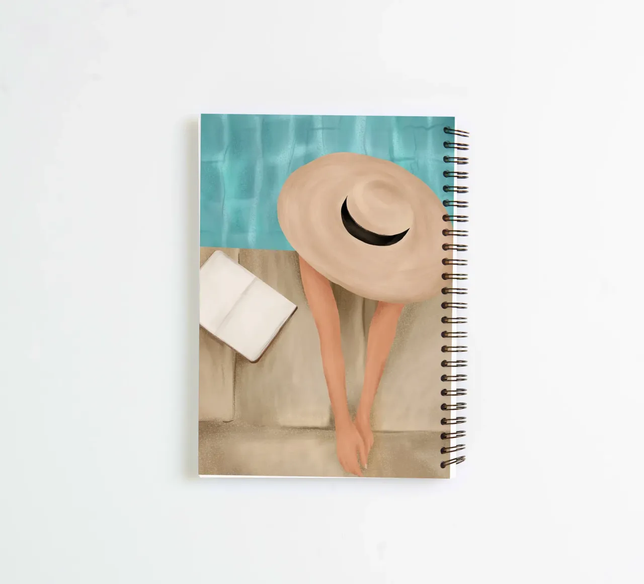 On the edge of the Pool II spiral notebook by Flow Line