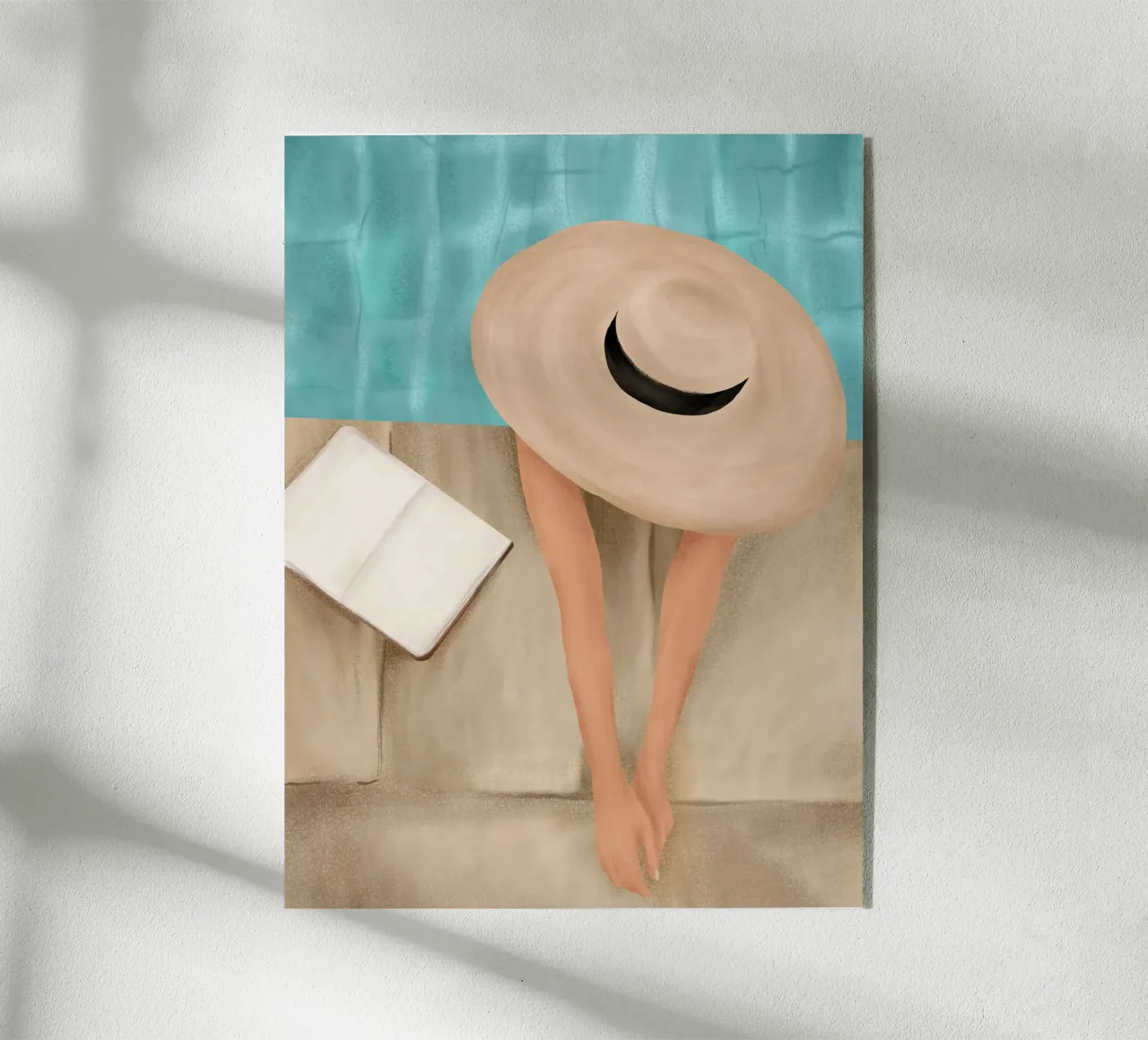 On the edge of the Pool II acrylic glass by Flow Line