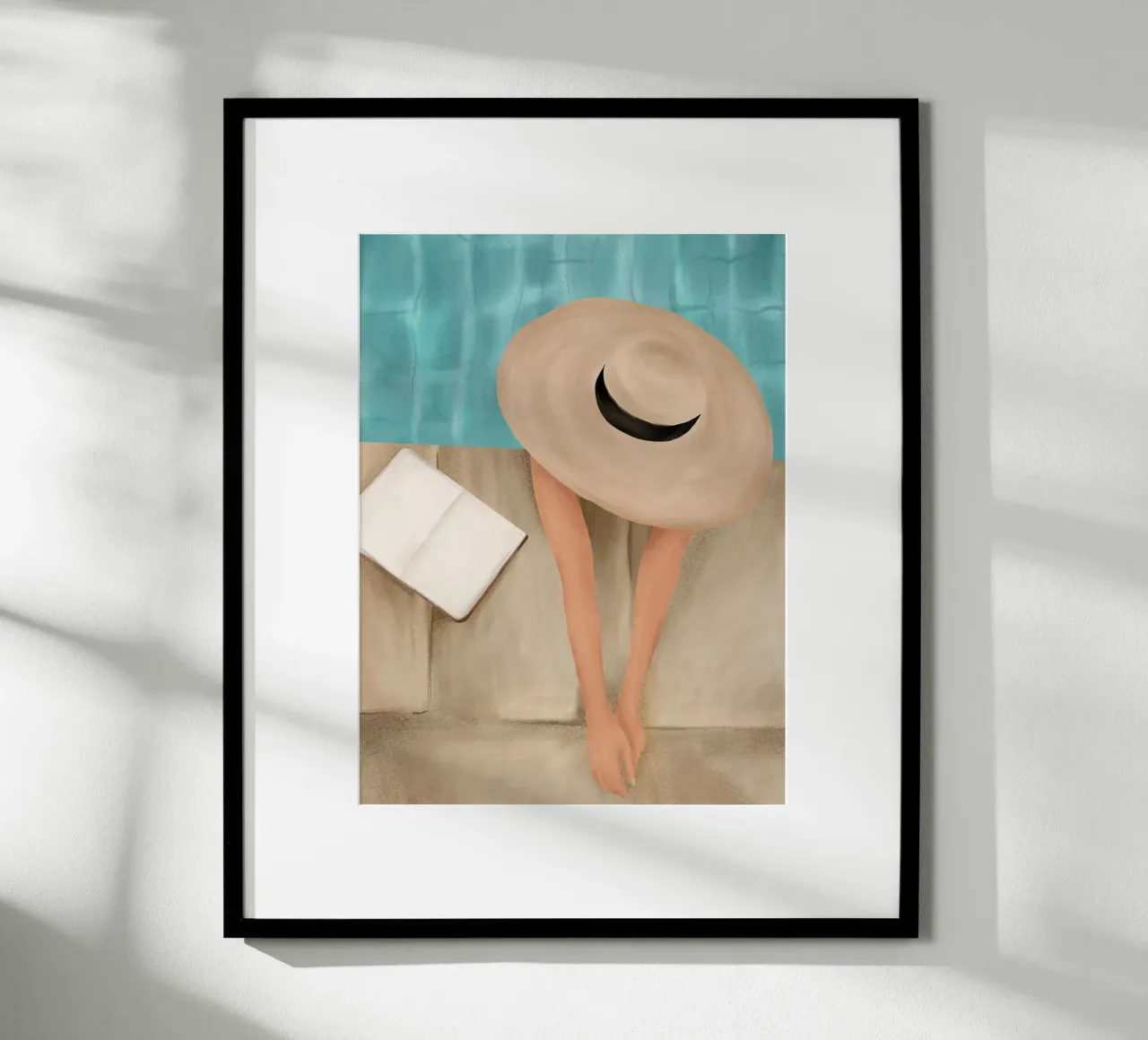 On the edge of the Pool II carta hahnemühle da Flow Line