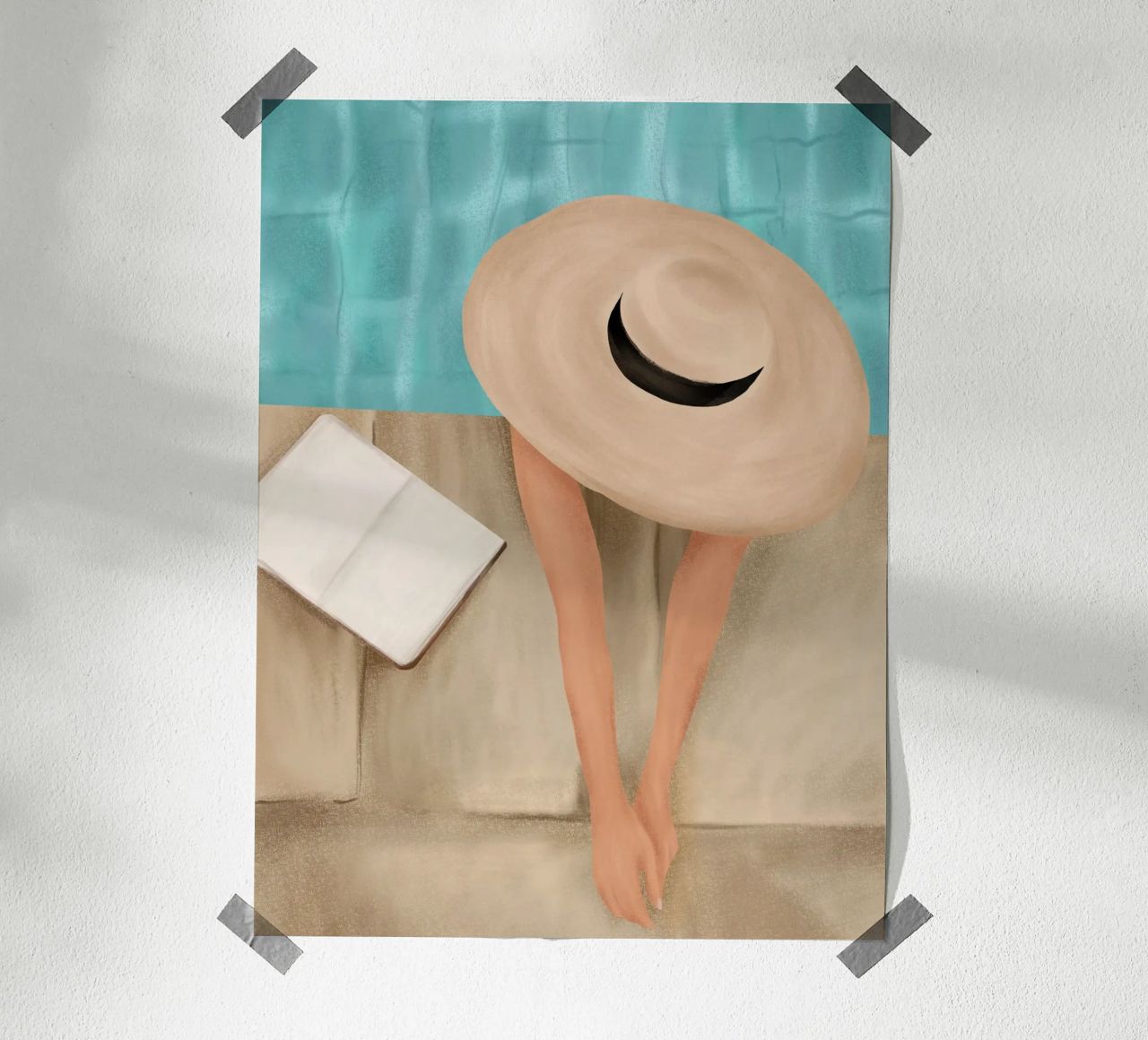 On the edge of the Pool II Poster von Flow Line
