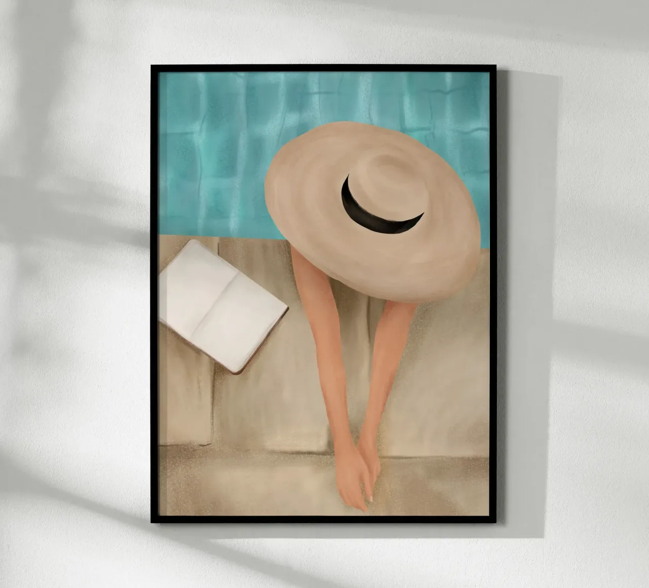 On the edge of the Pool II carta hahnemühle da Flow Line