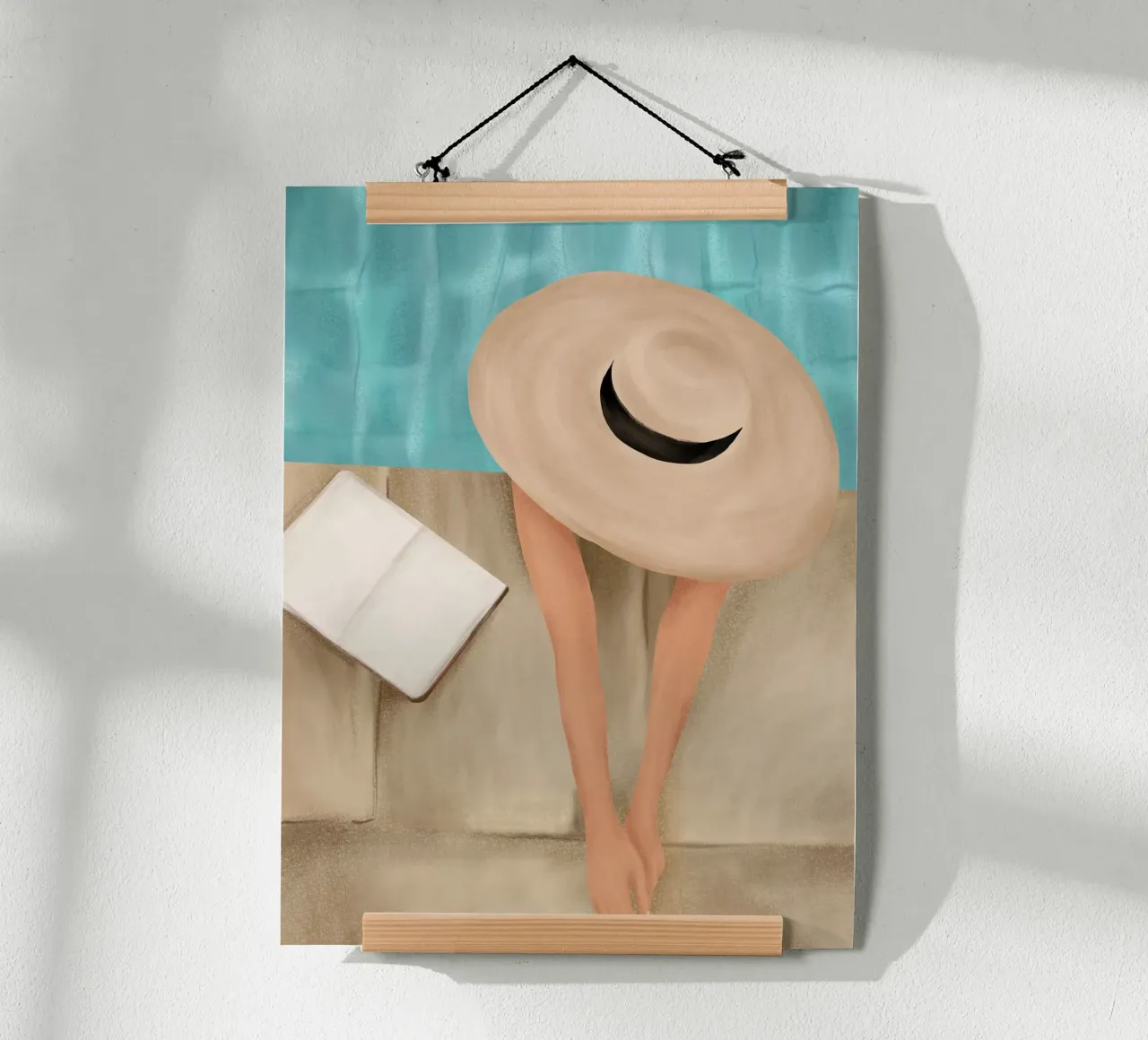 On the edge of the Pool II carta hahnemühle da Flow Line