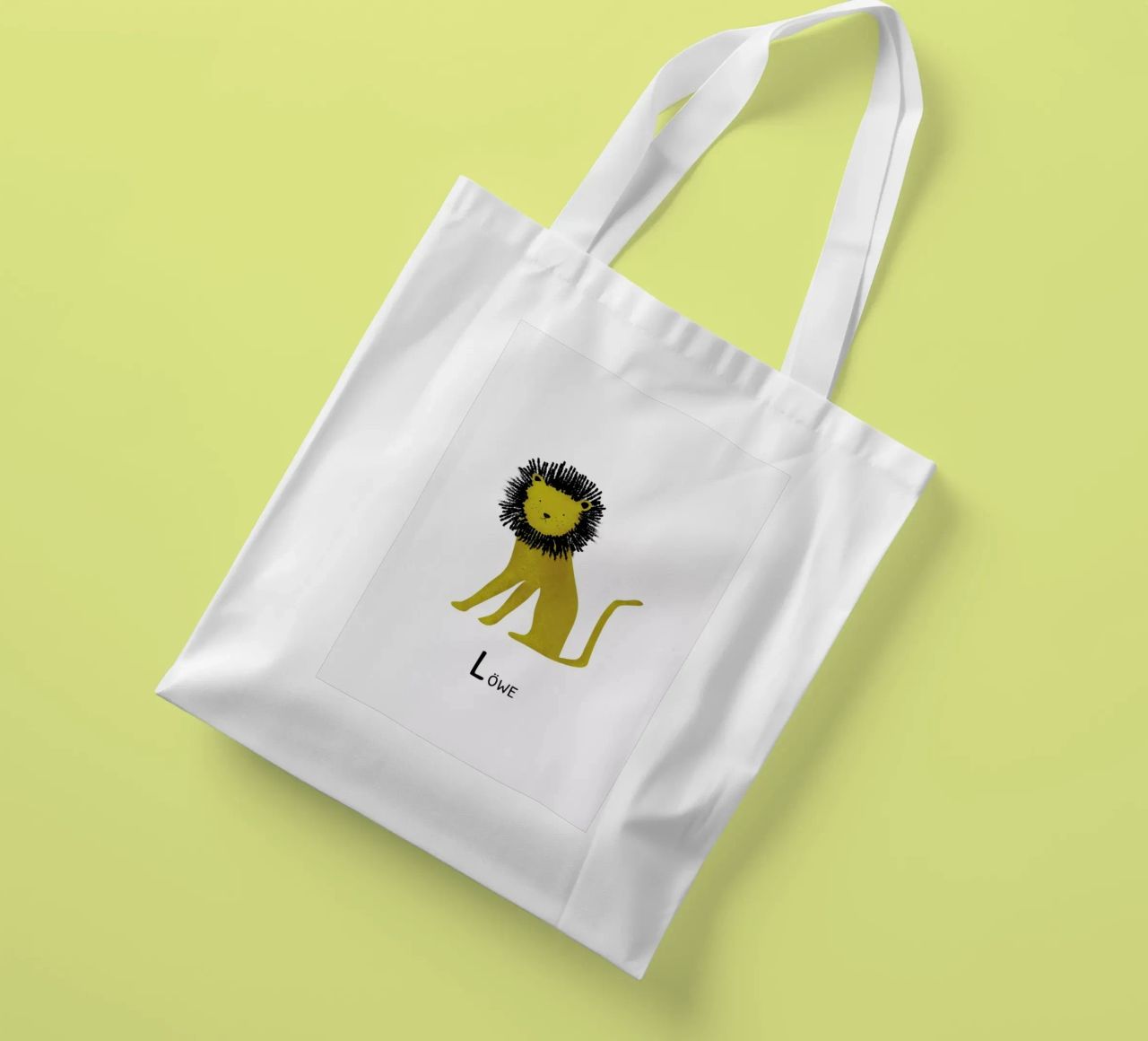 Löwe borsa in juta da Little Flourishes