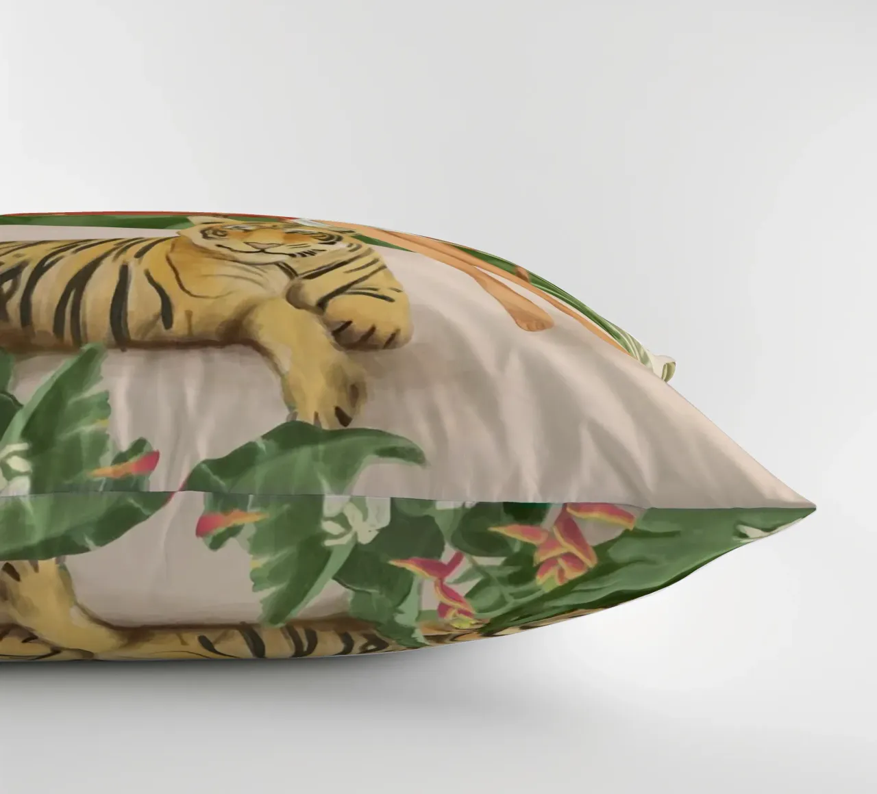The Lady and the Tiger II cuscino da Flow Line