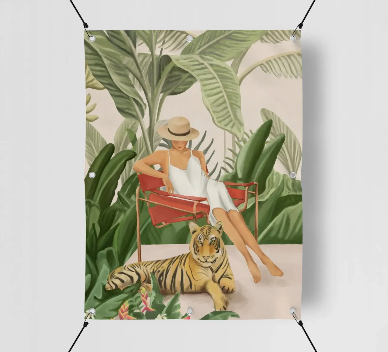 The Lady and the Tiger II telo in pvc da Flow Line
