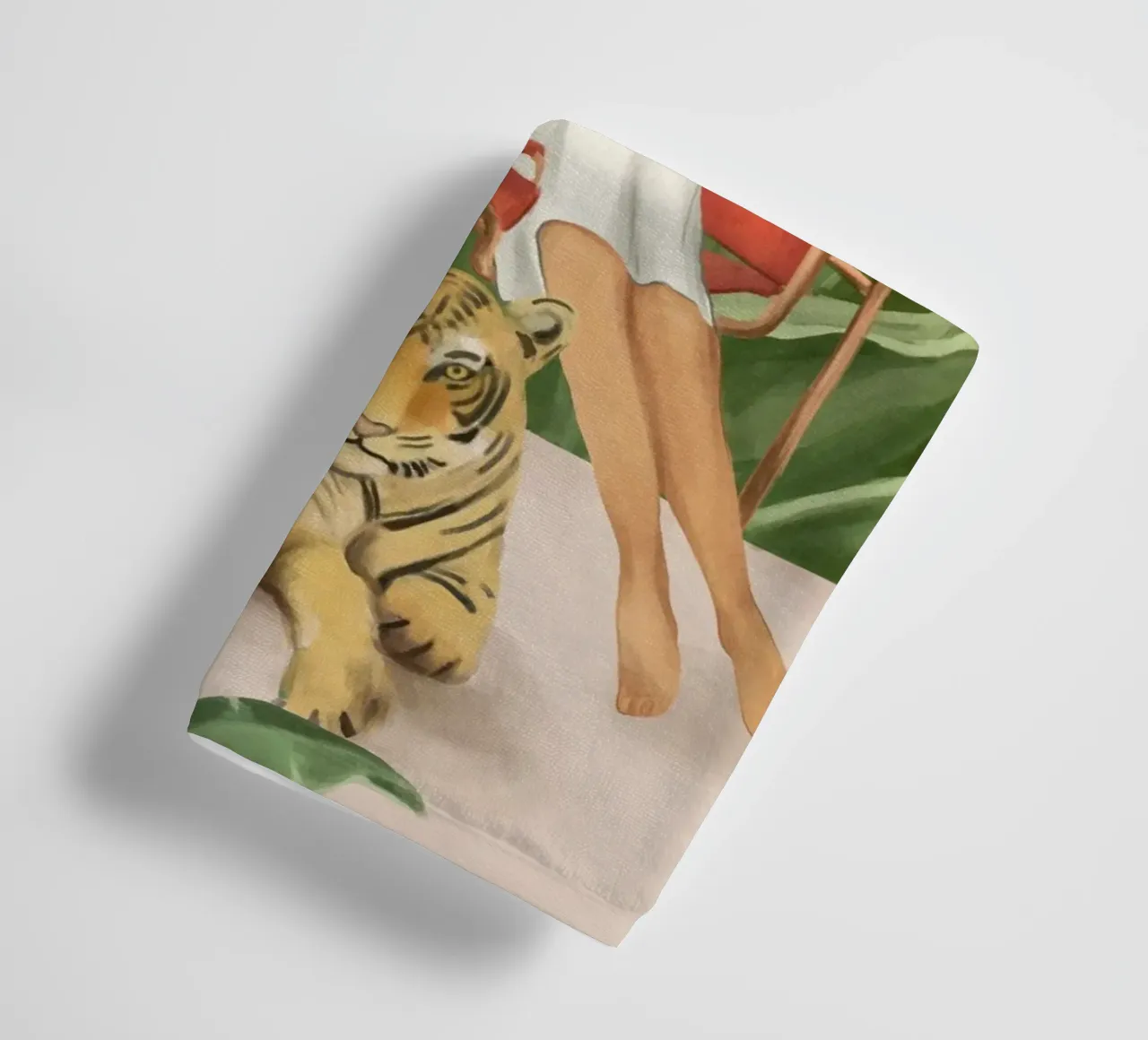 The Lady and the Tiger II asciugamano da bagno da Flow Line
