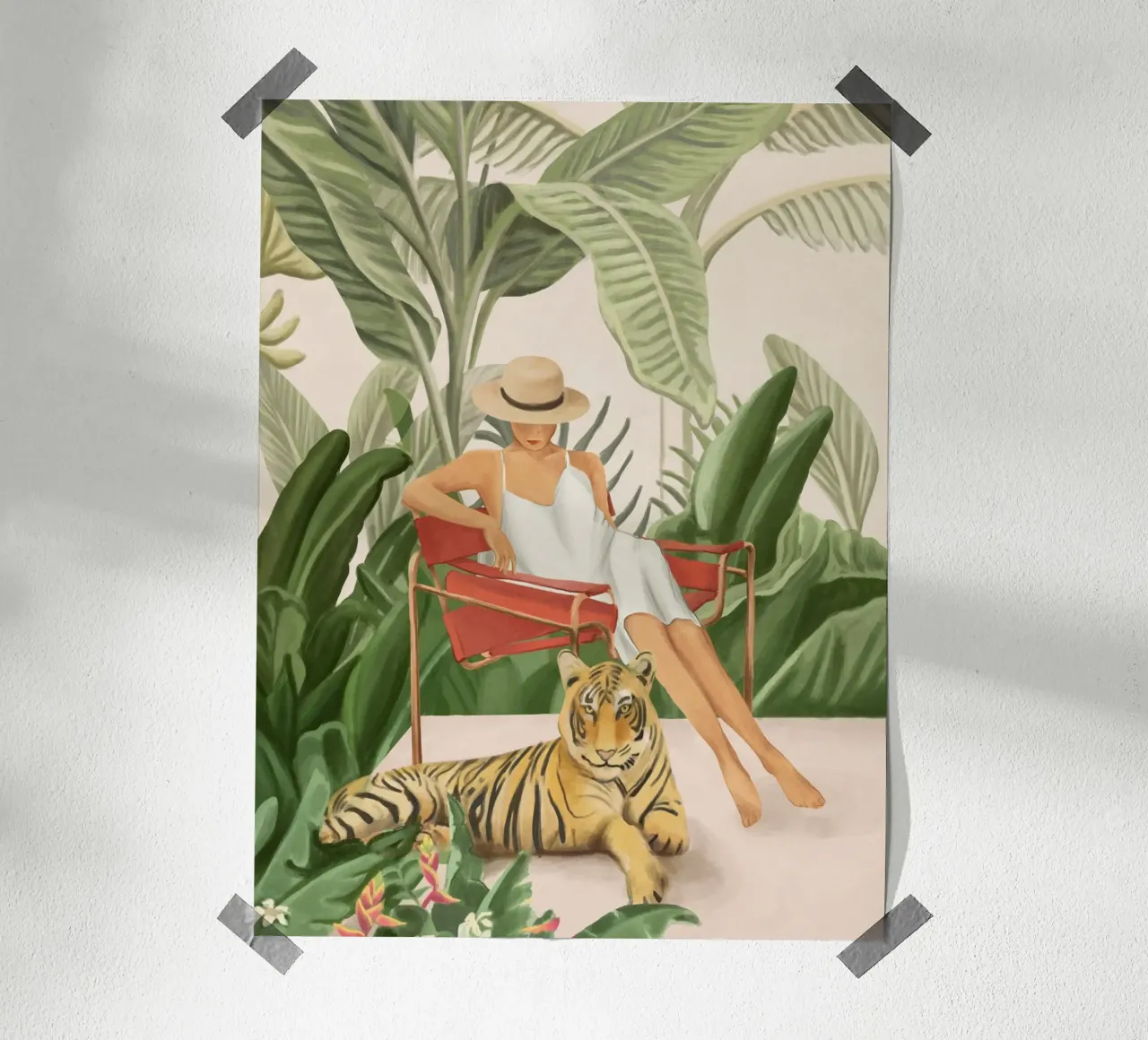 The Lady and the Tiger II carta hahnemühle da Flow Line