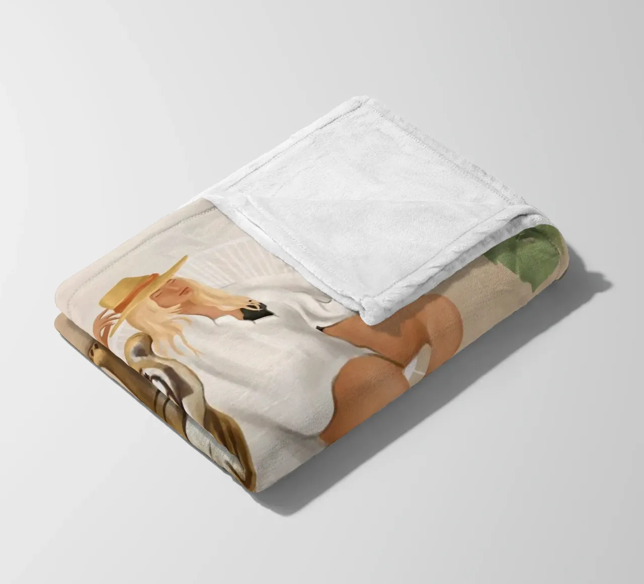 The Lady and the Tiger coperta in pile da Flow Line