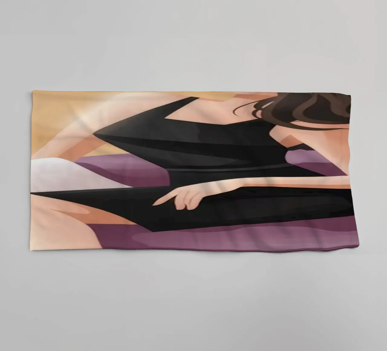 Serene Elegance Pose towel by Veiled Canvas