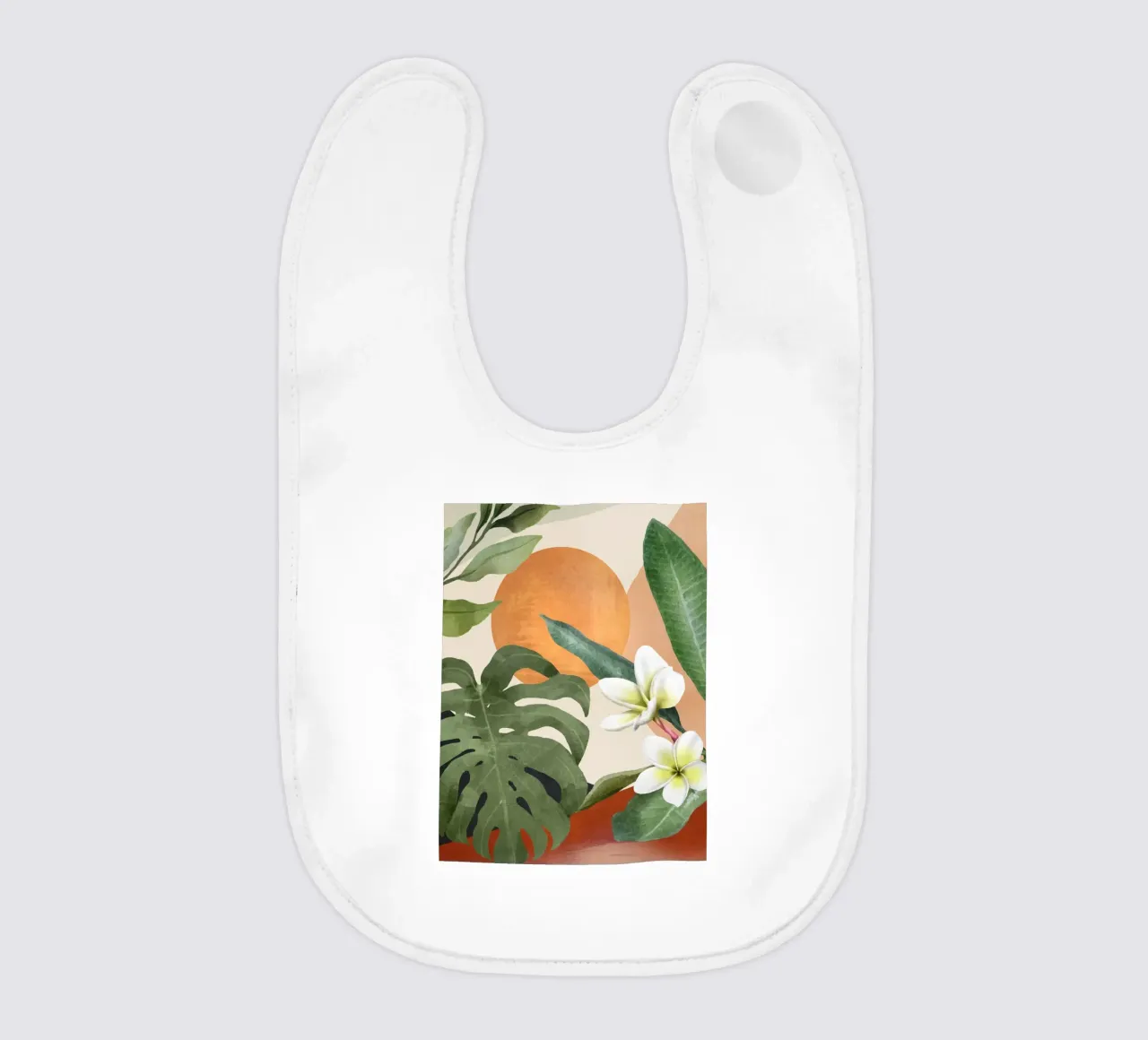 Tropical Summer Abstract Art 1 bavaglino da Flow Line