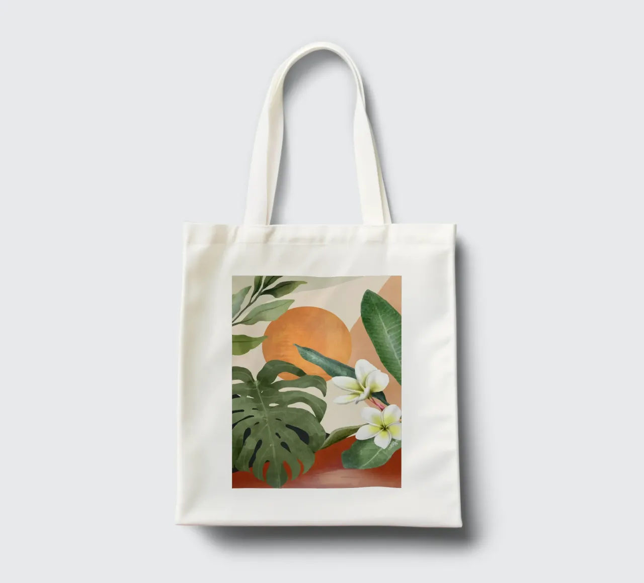 Tropical Summer Abstract Art 1 borsa in juta da Flow Line