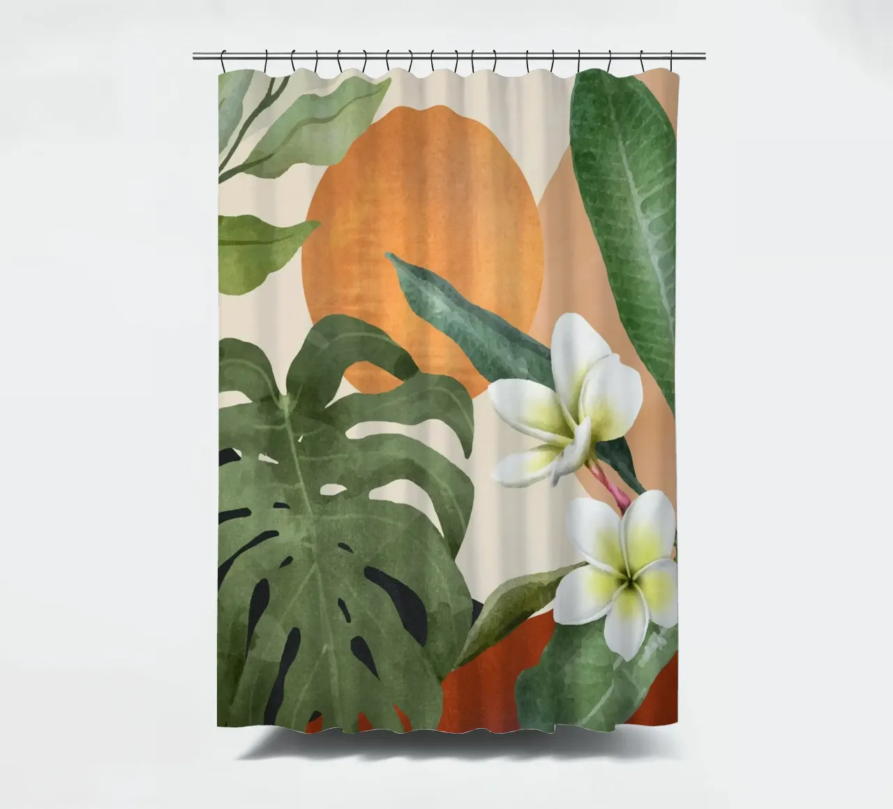 Tropical Summer Abstract Art 1 tenda da doccia da Flow Line