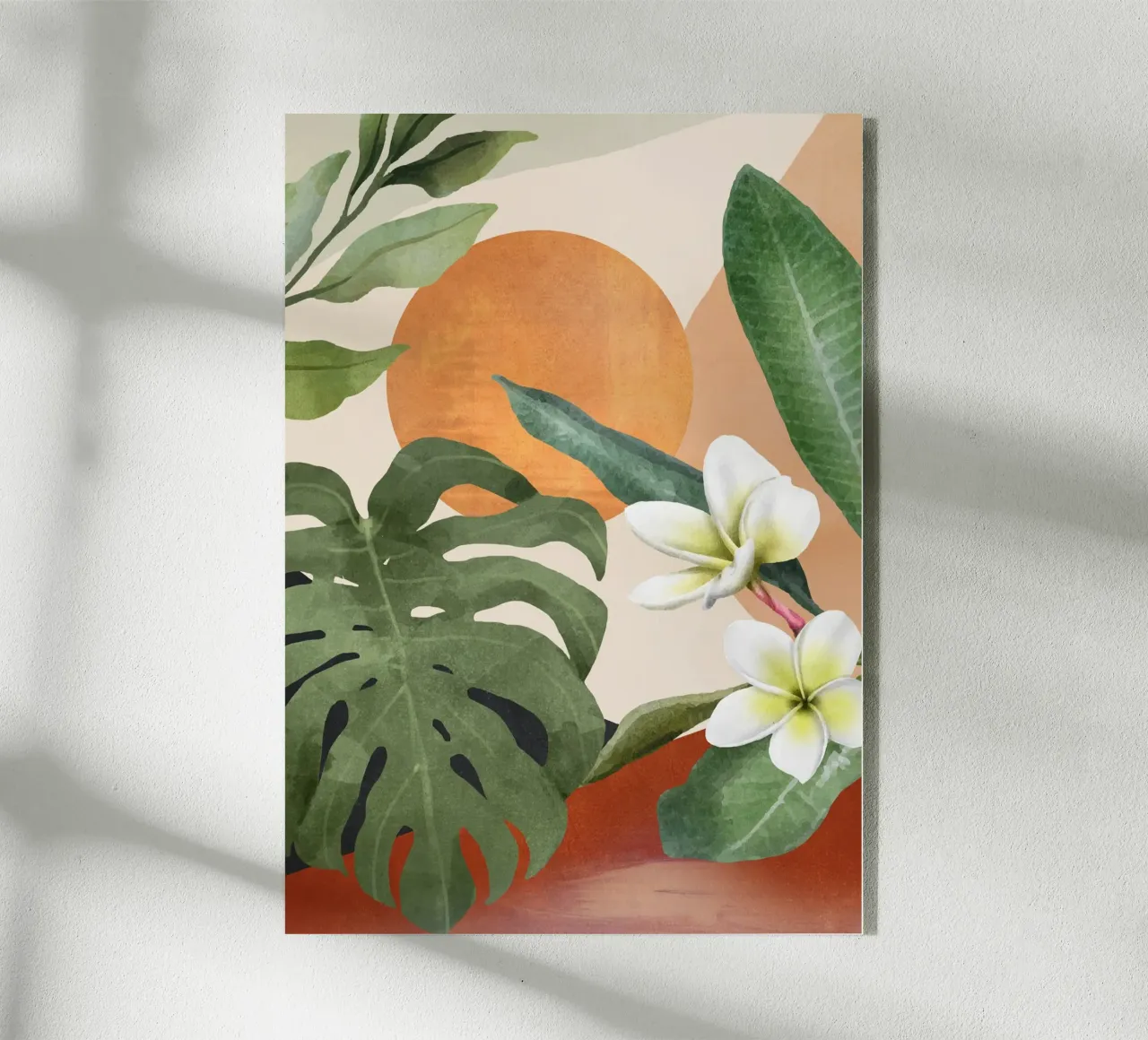 Tropical Summer Abstract Art 1 plexiglass da Flow Line