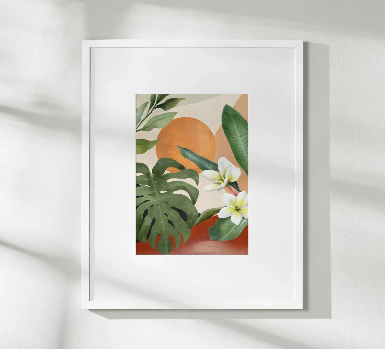 Tropical Summer Abstract Art 1 carta hahnemühle da Flow Line