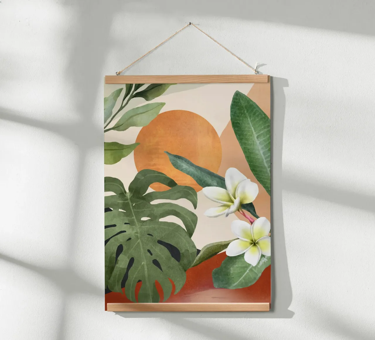 Tropical Summer Abstract Art 1 carta hahnemühle da Flow Line