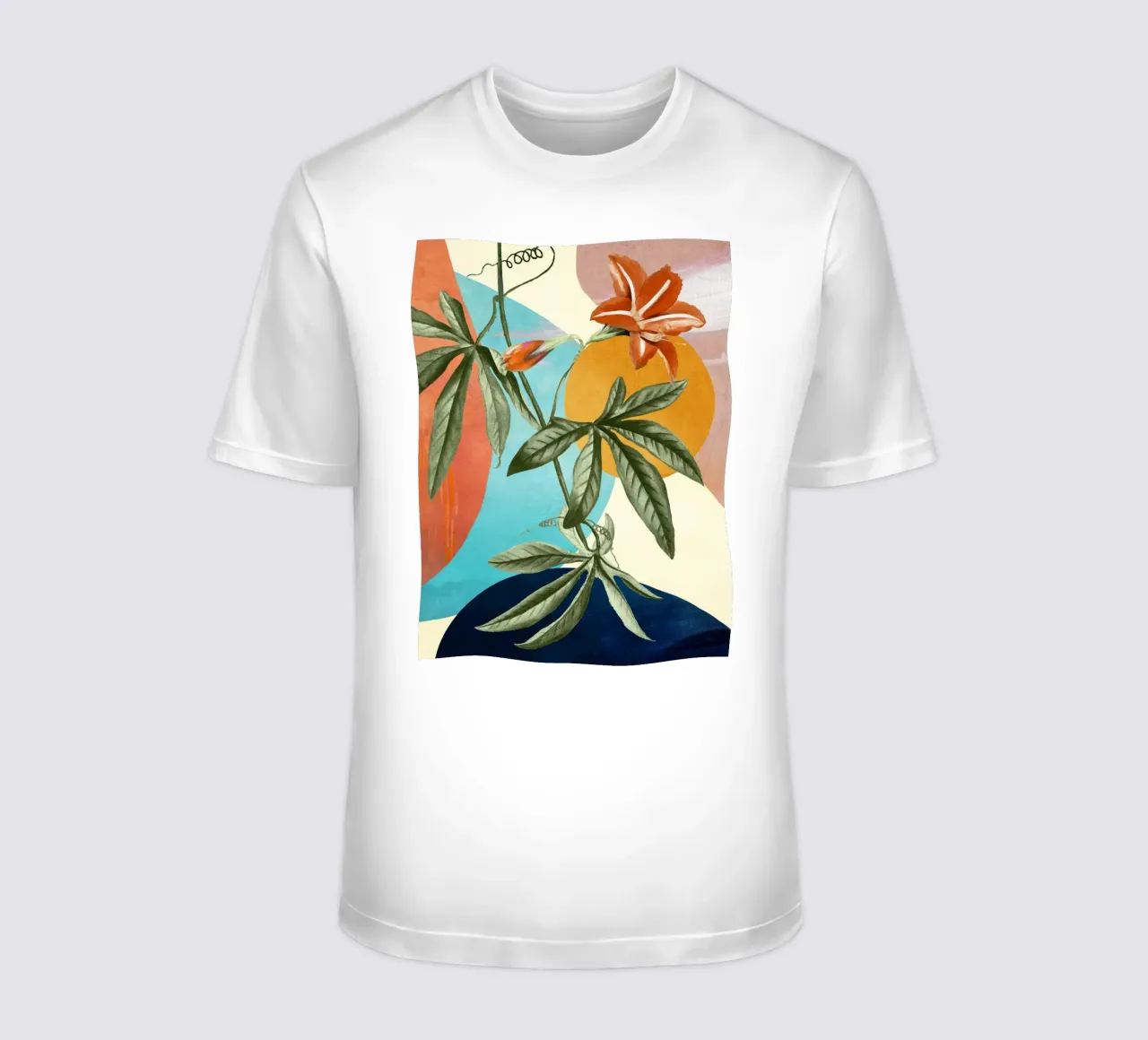 Tropical Summer Abstract Art 3 t-shirt da Flow Line