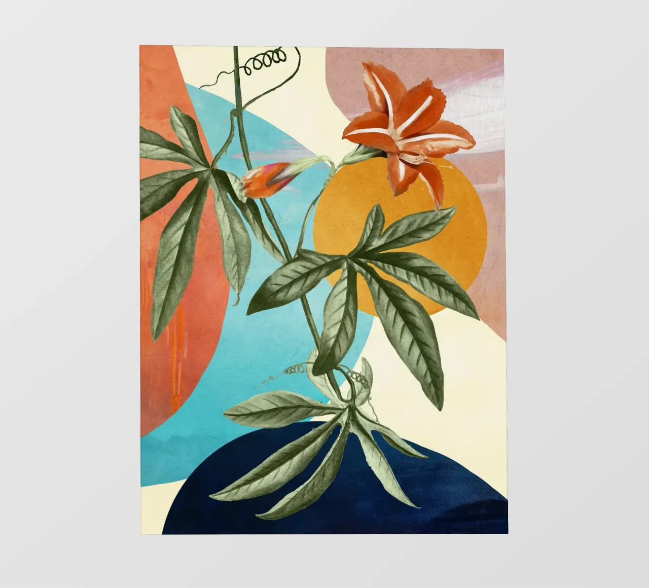 Tropical Summer Abstract Art 3 pellicola backlit da Flow Line