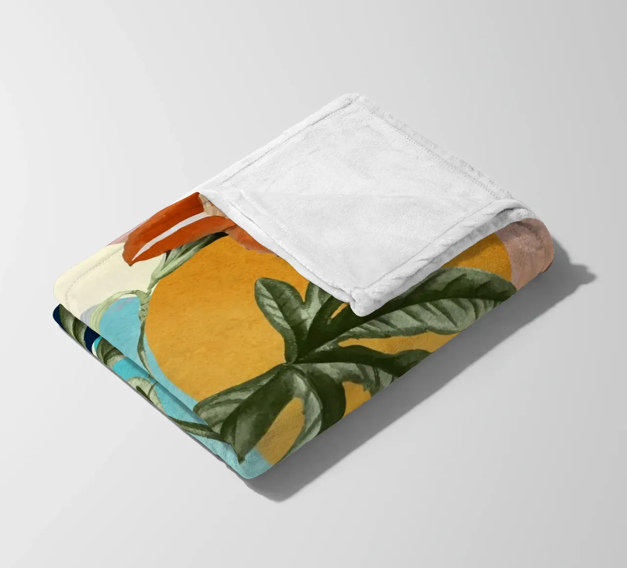 Tropical Summer Abstract Art 3 coperta in pile da Flow Line