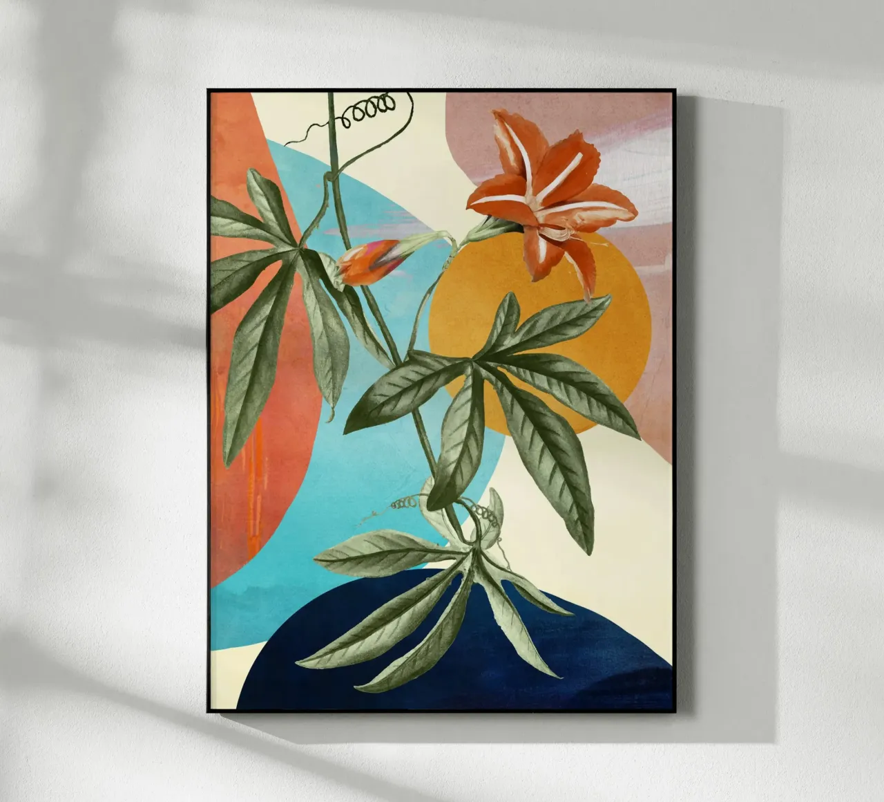 Tropical Summer Abstract Art 3 plexiglass da Flow Line