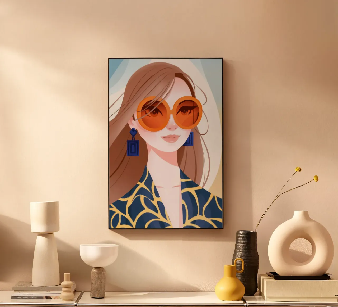 Sguardo mistico del ritratto pannello forex da Veiled Canvas