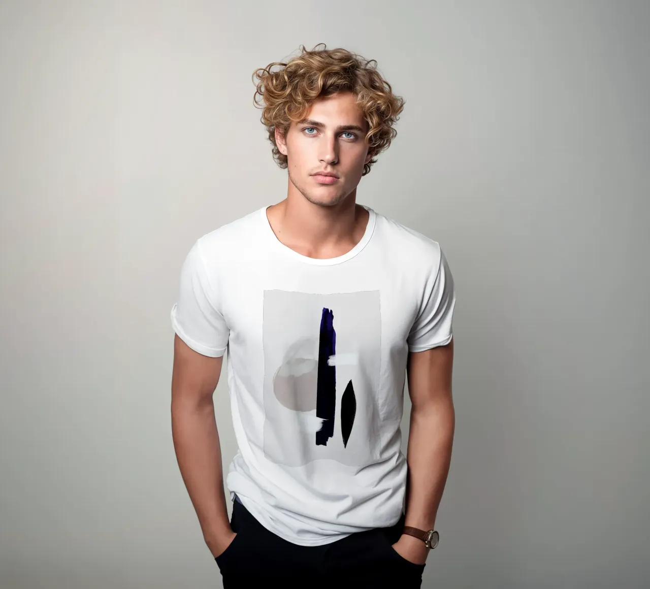 Abstract Connection T-Shirt von Graphite