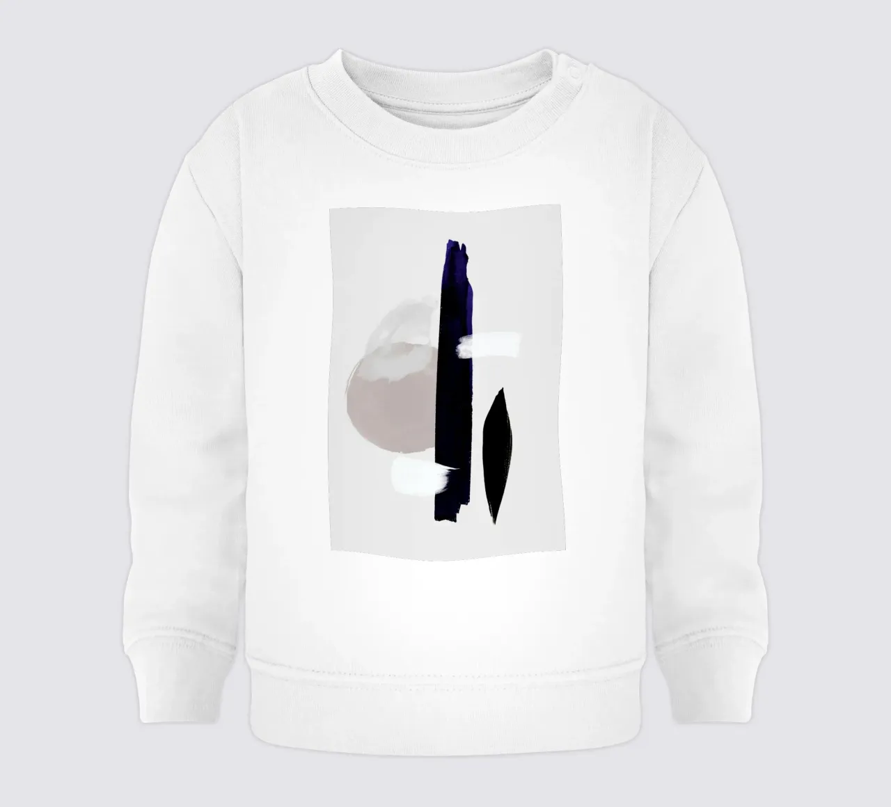 Abstract Connection baby sweatshirt van Graphite