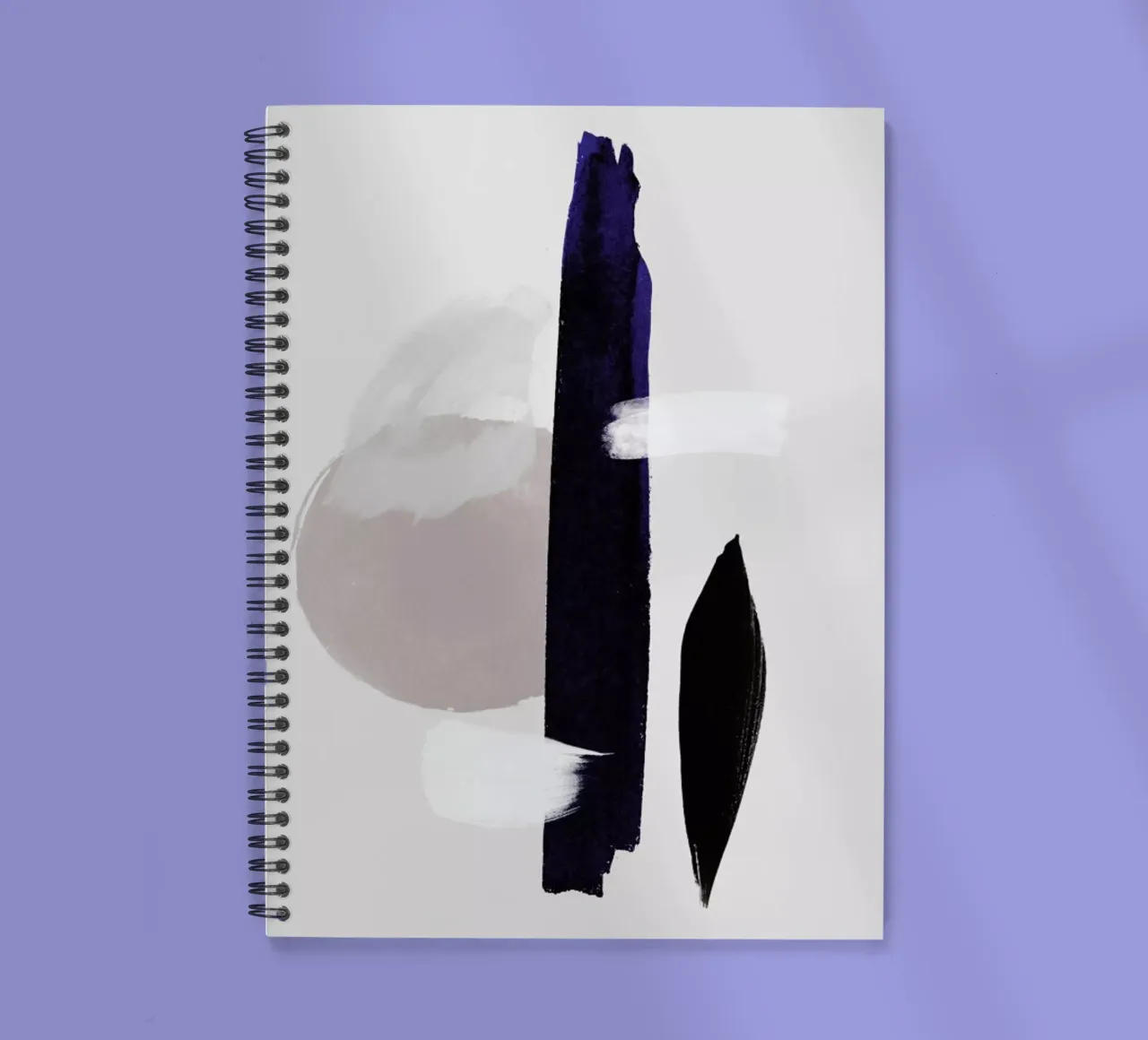 Abstract Connection spiral notebook by Graphite