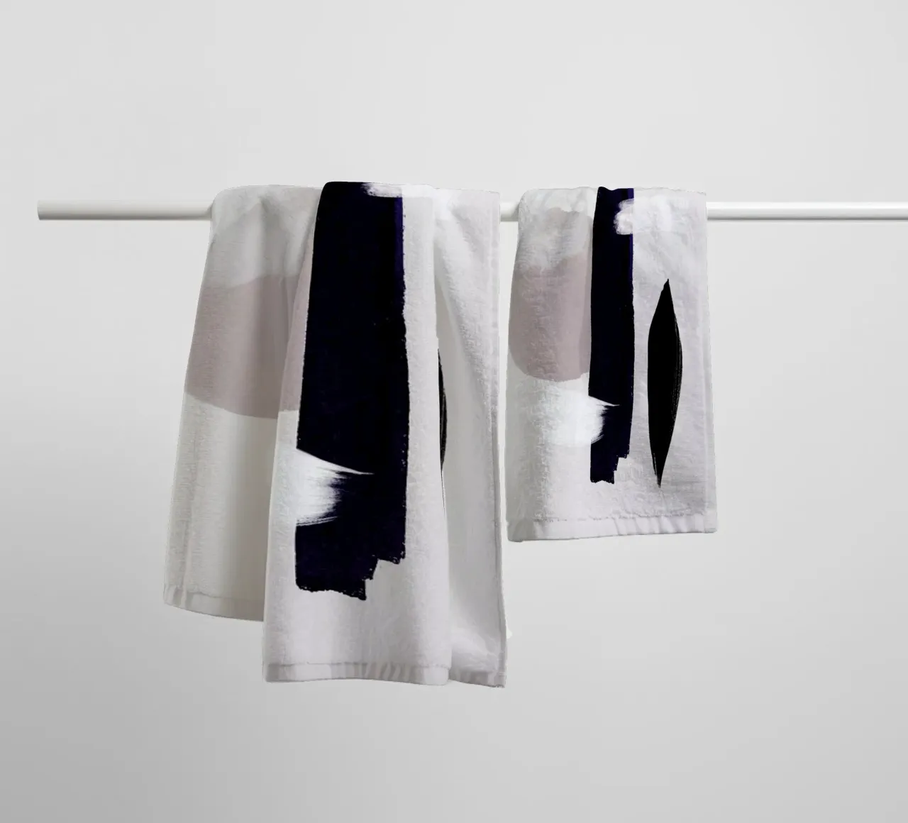 Abstract Connection asciugamano da bagno da Graphite