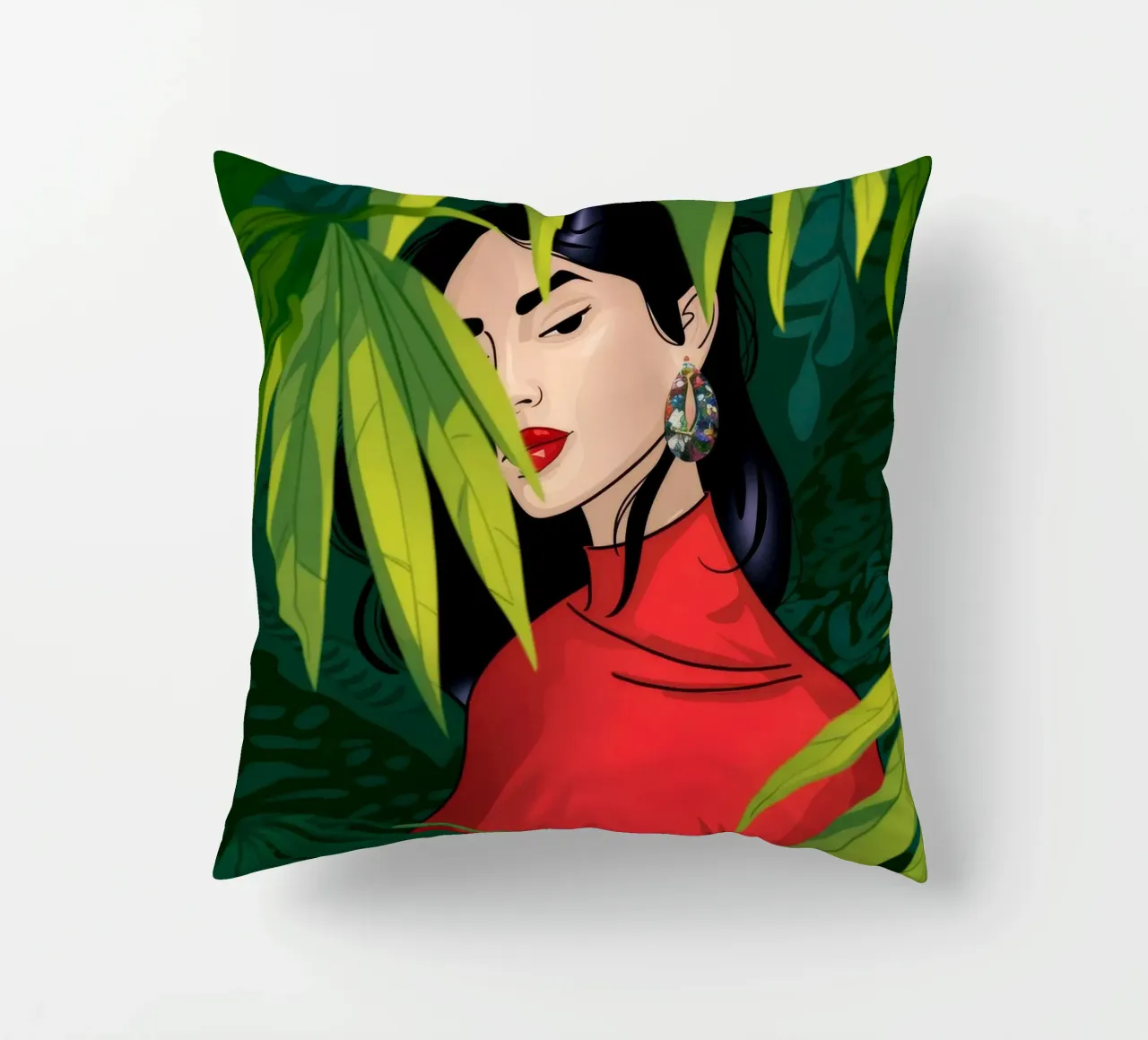 Segreti di Jungle Whisper cuscino da Veiled Canvas