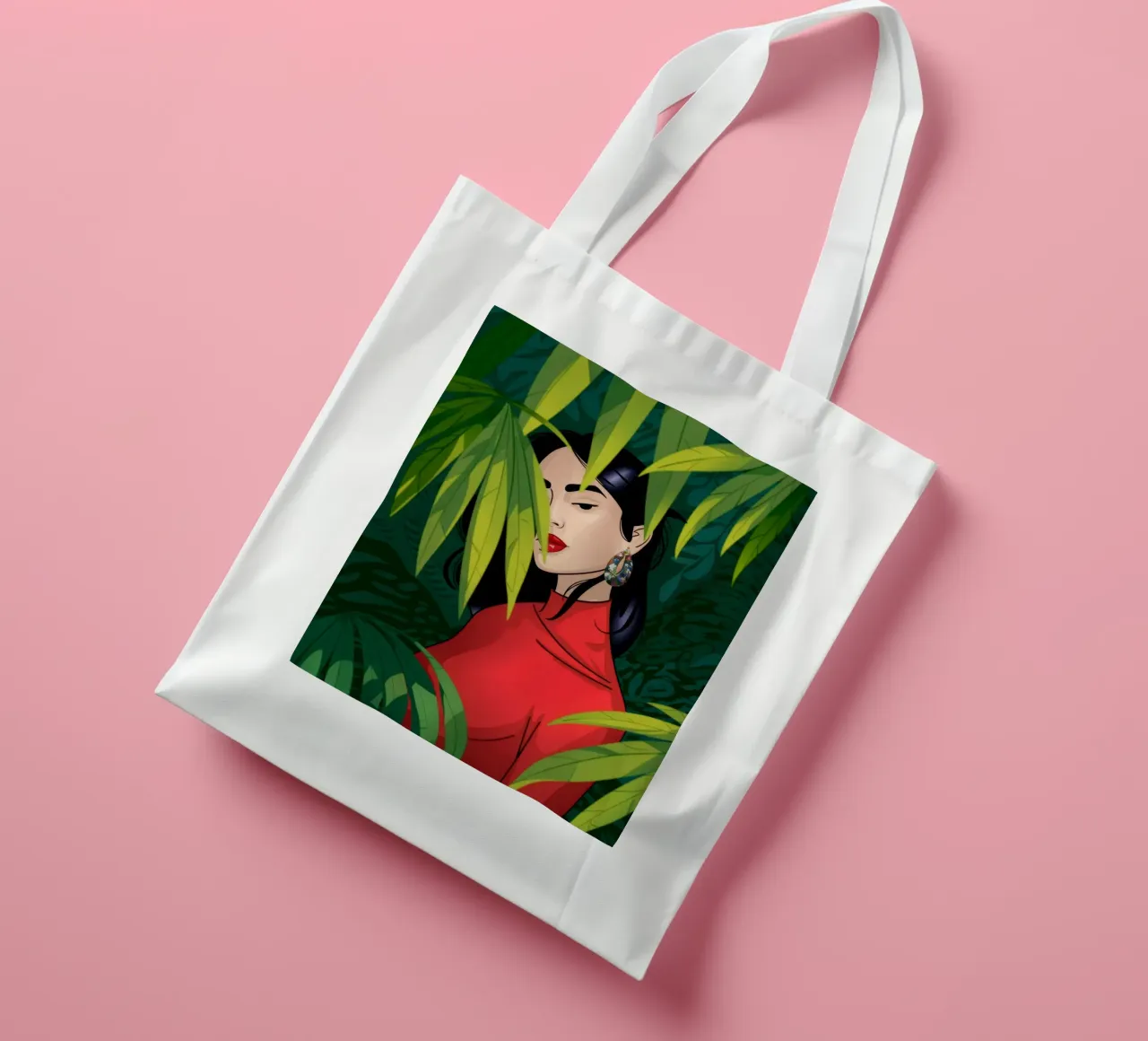 Segreti di Jungle Whisper borsa in juta da Veiled Canvas