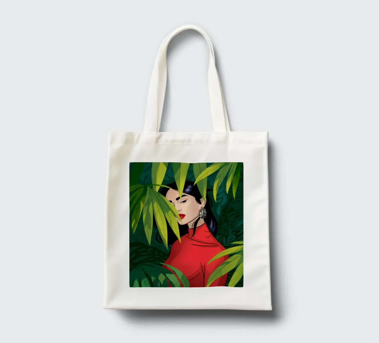Segreti di Jungle Whisper borsa in juta da Veiled Canvas