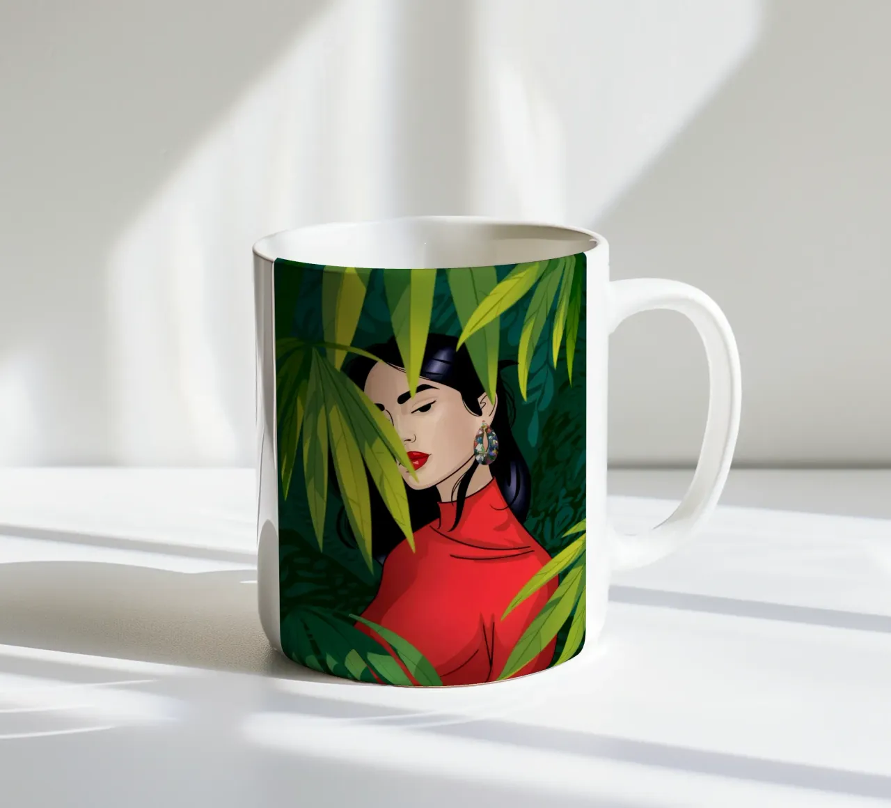 Segreti di Jungle Whisper tazza in ceramica da Veiled Canvas