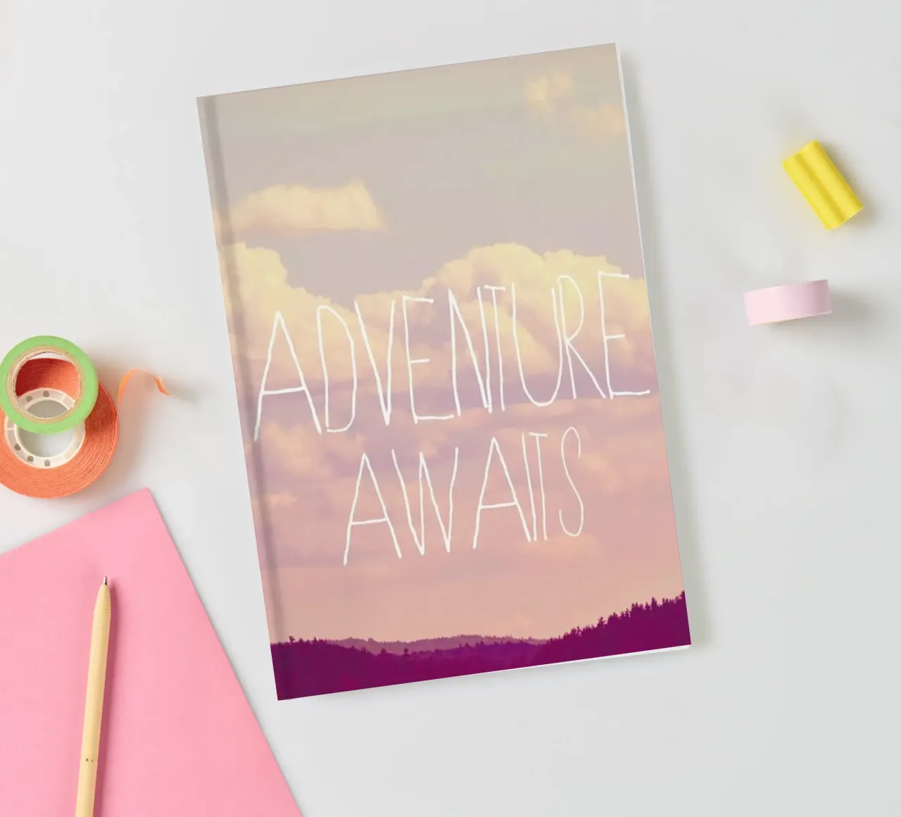 Adventure Awaits 1 notebook by Vintage Skies