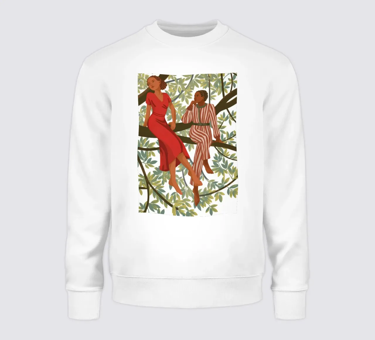 Harmonie in de boomtop sweatshirt van Veiled Canvas