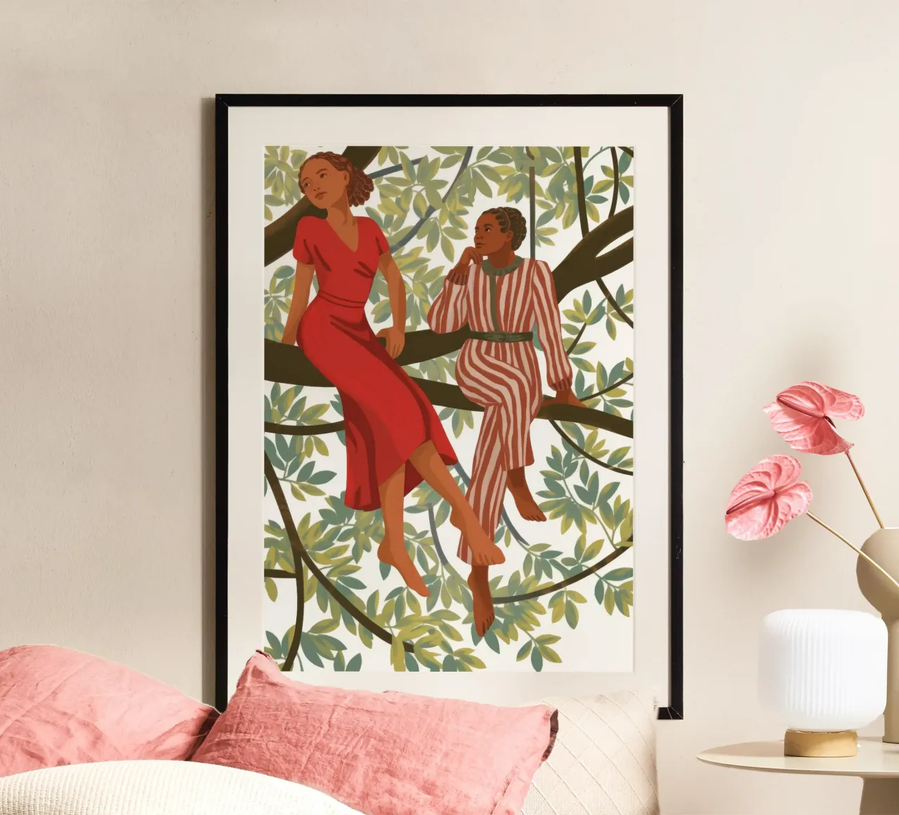 Armonia in cima all'albero poster da Veiled Canvas