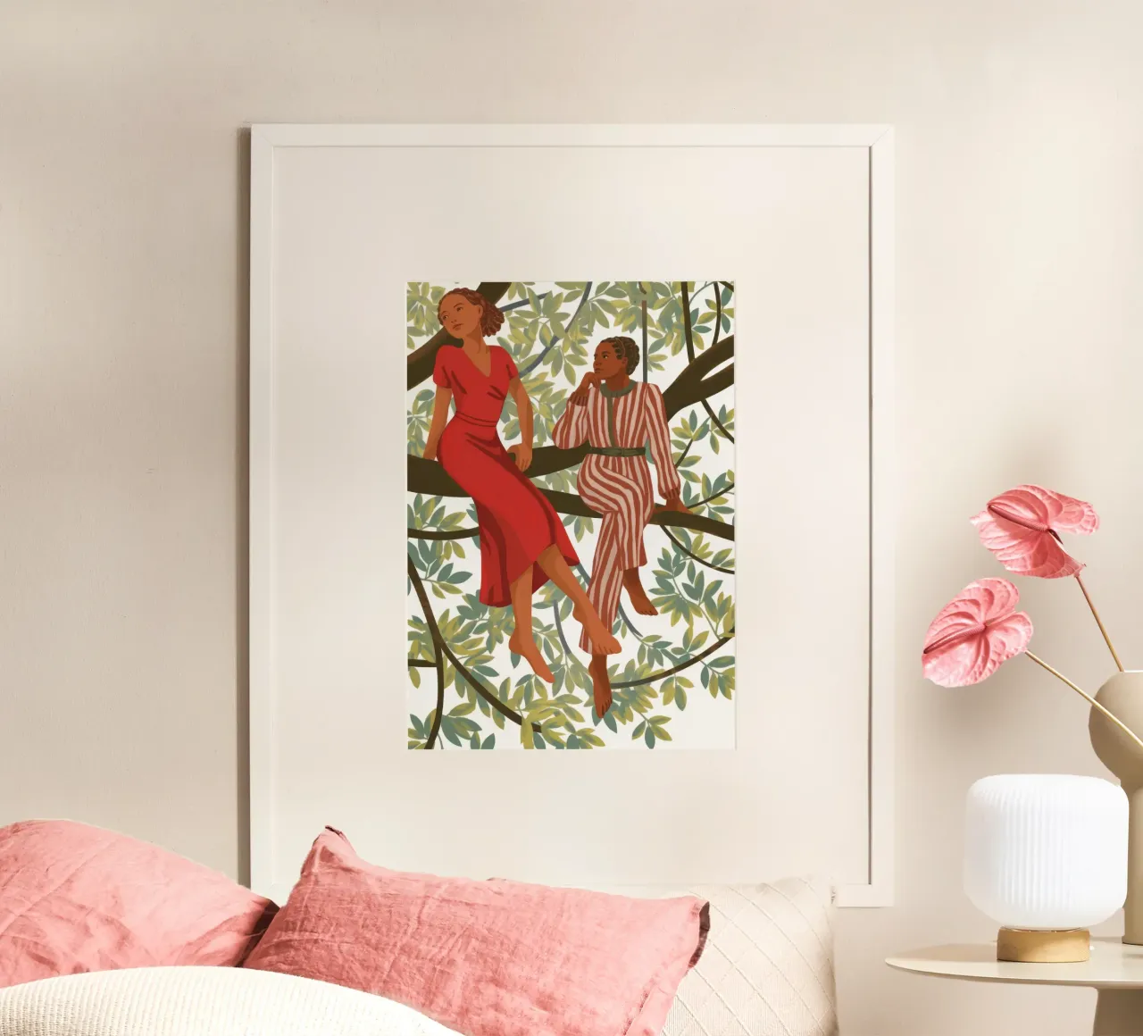 Armonia in cima all'albero poster da Veiled Canvas