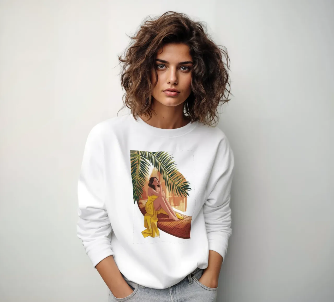 Riflessione sull'ora d'oro felpa da Veiled Canvas