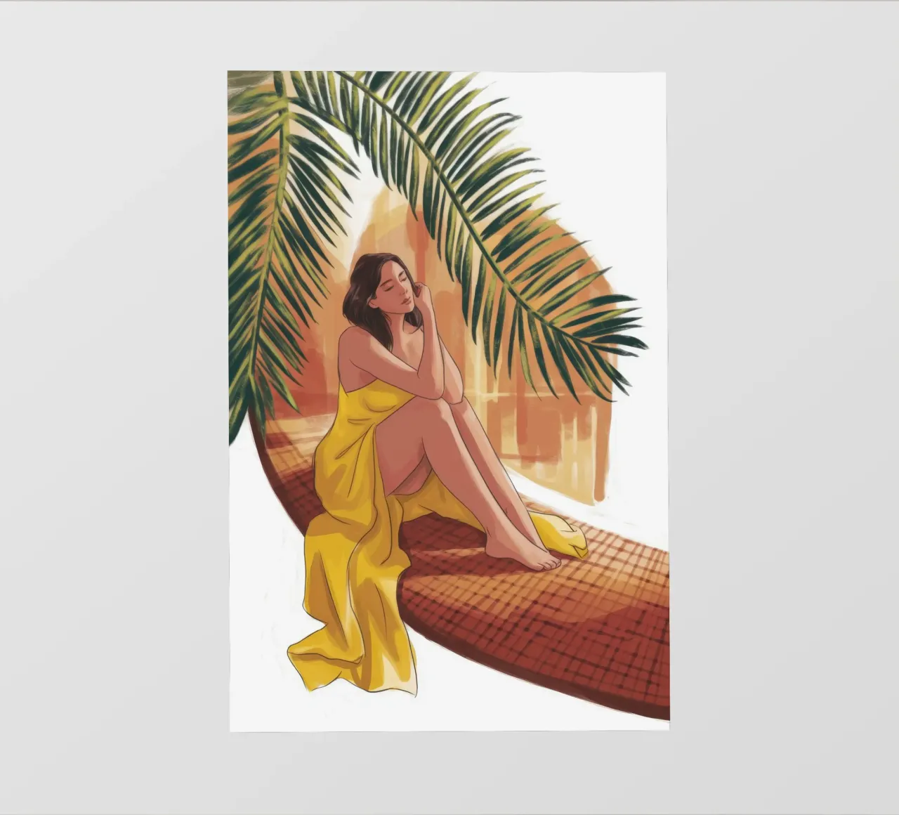 Riflessione sull'ora d'oro telo in pvc da Veiled Canvas