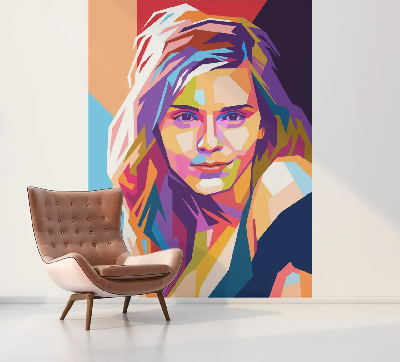 Emma Watson pop art portrait photo wallpaper by Hantamrata