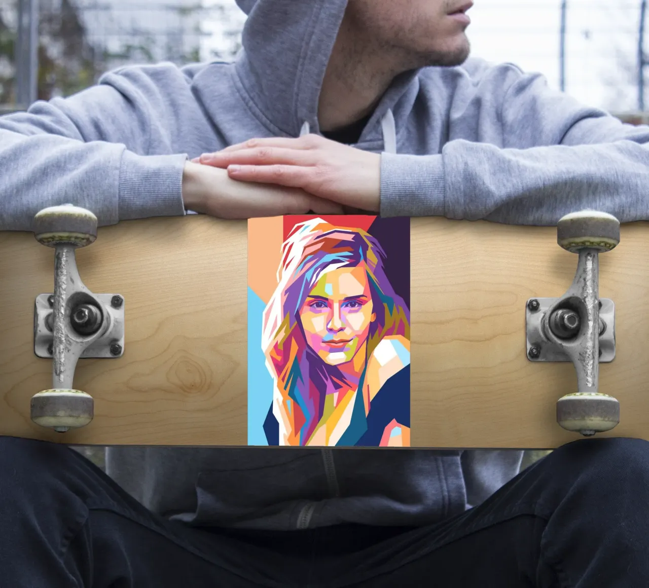 Emma Watson pop art portrait sticker by Hantamrata