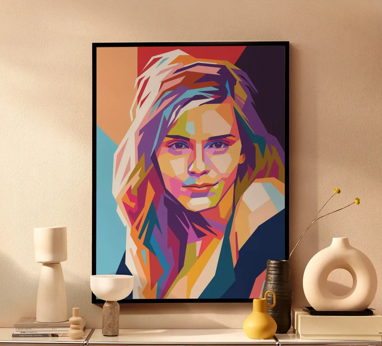 Ritratto pop art di Emma Watson carta hahnemühle da Hantamrata