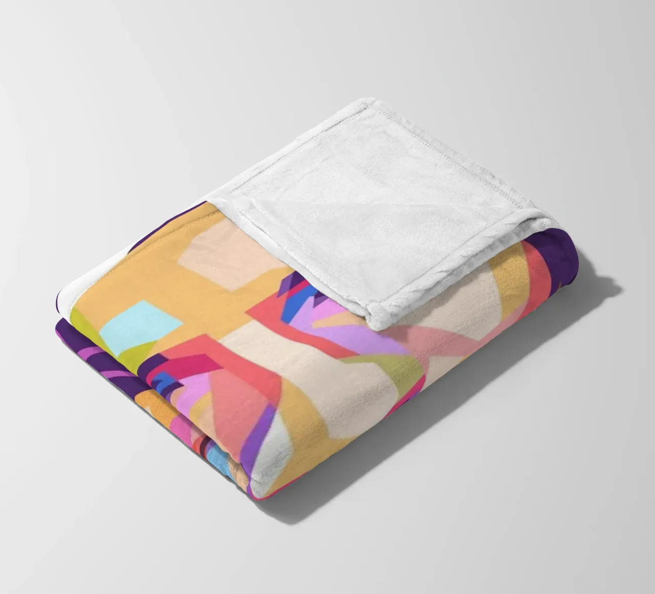 Emma Watson pop art portrait fleece blanket by Hantamrata