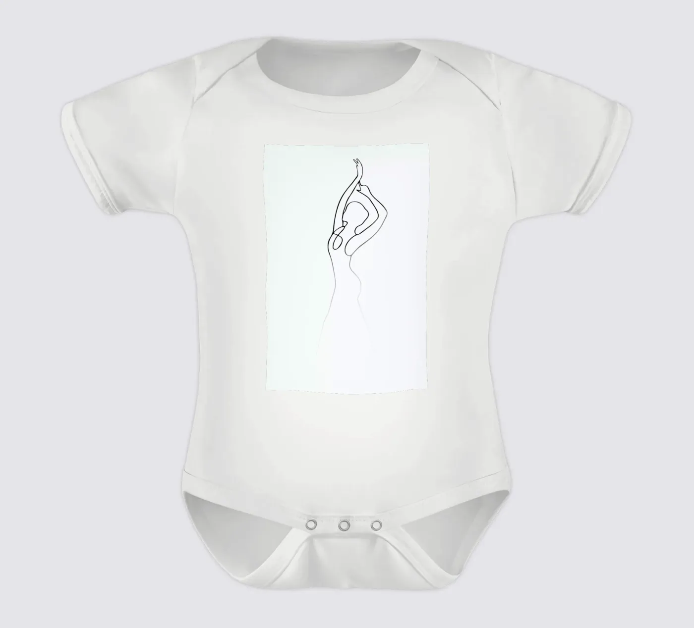 Pose Kurzarm Babybody von Graphite