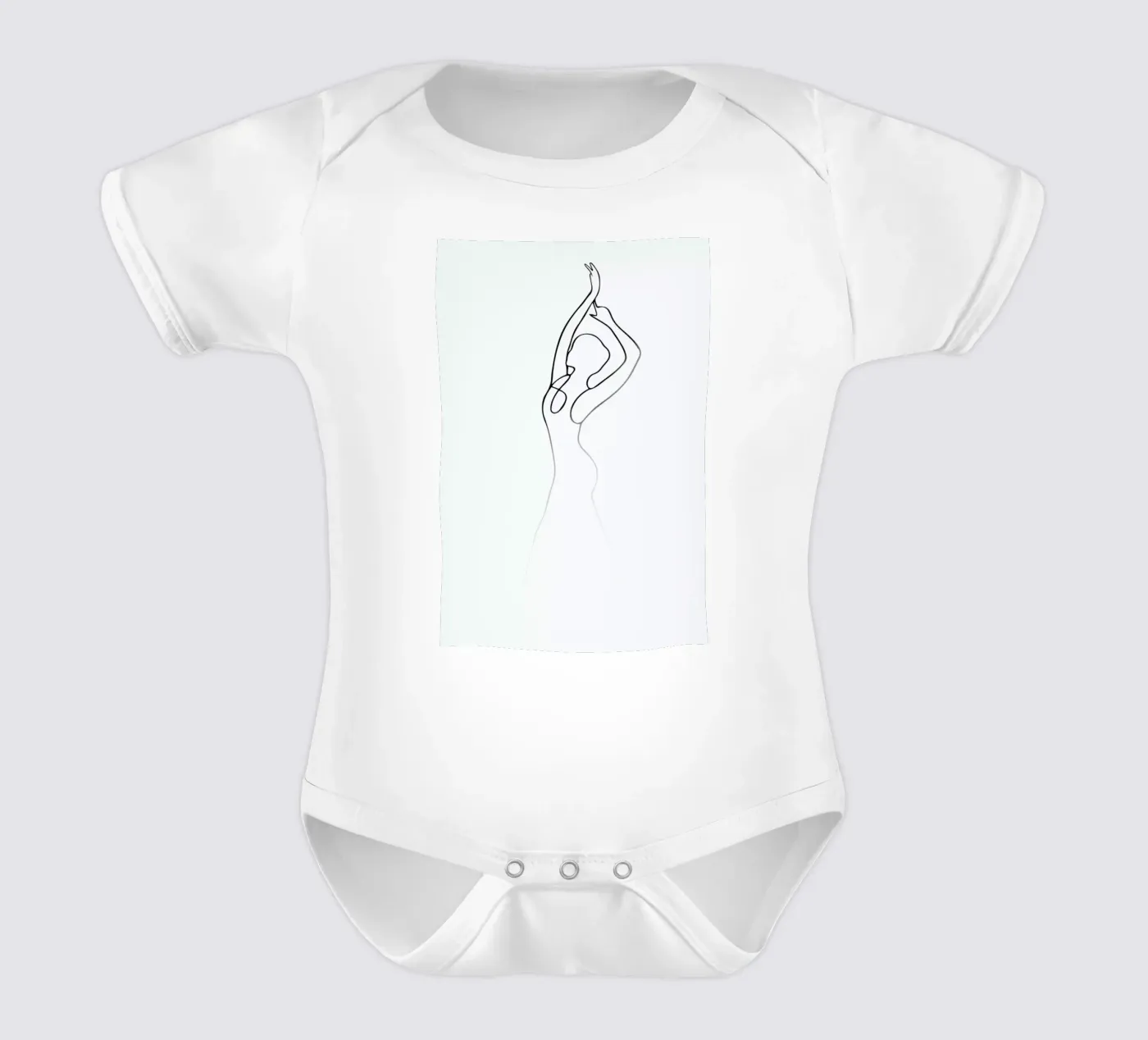 Pose Kurzarm Babybody von Graphite