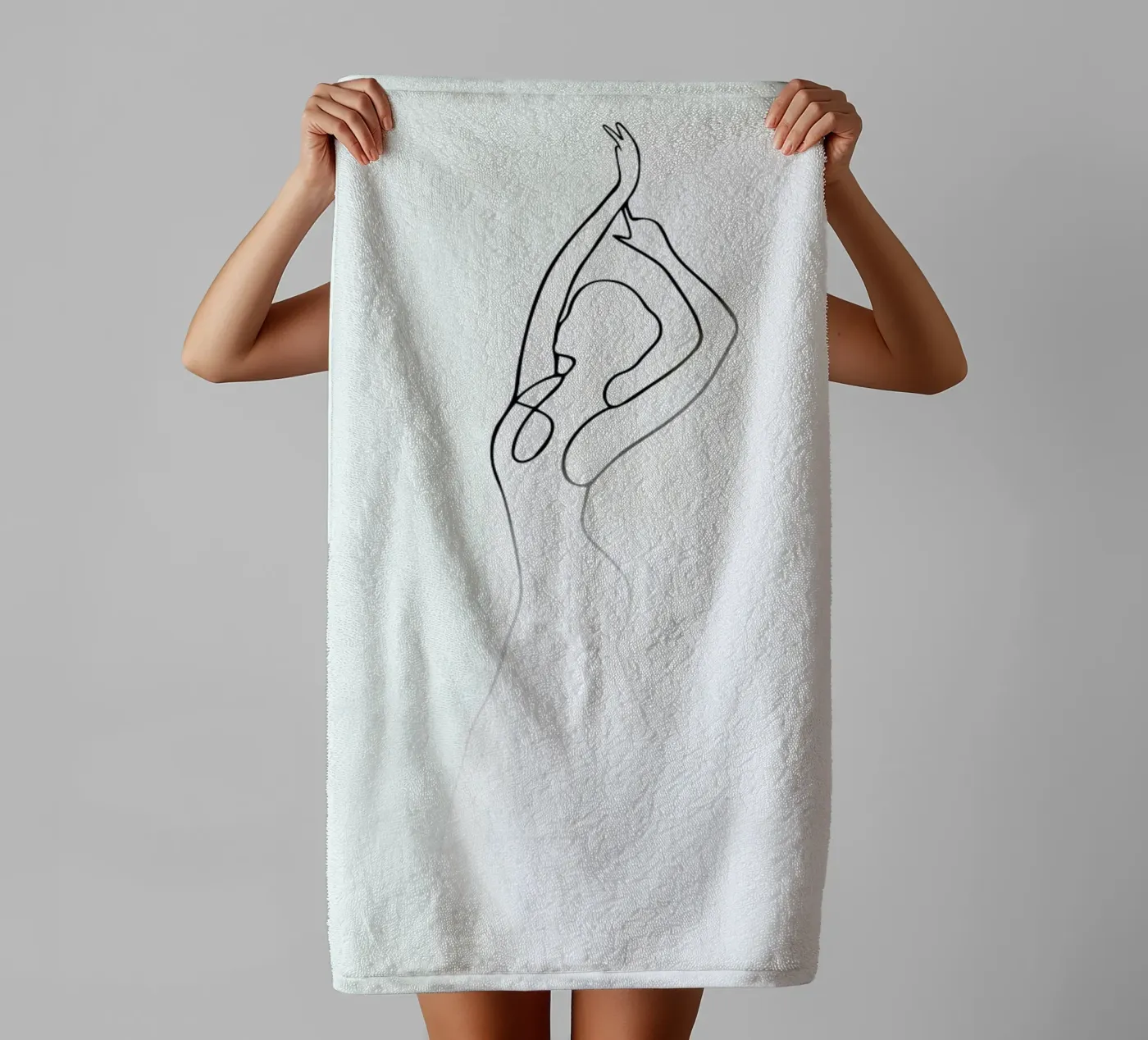 Pose badhanddoek van Graphite