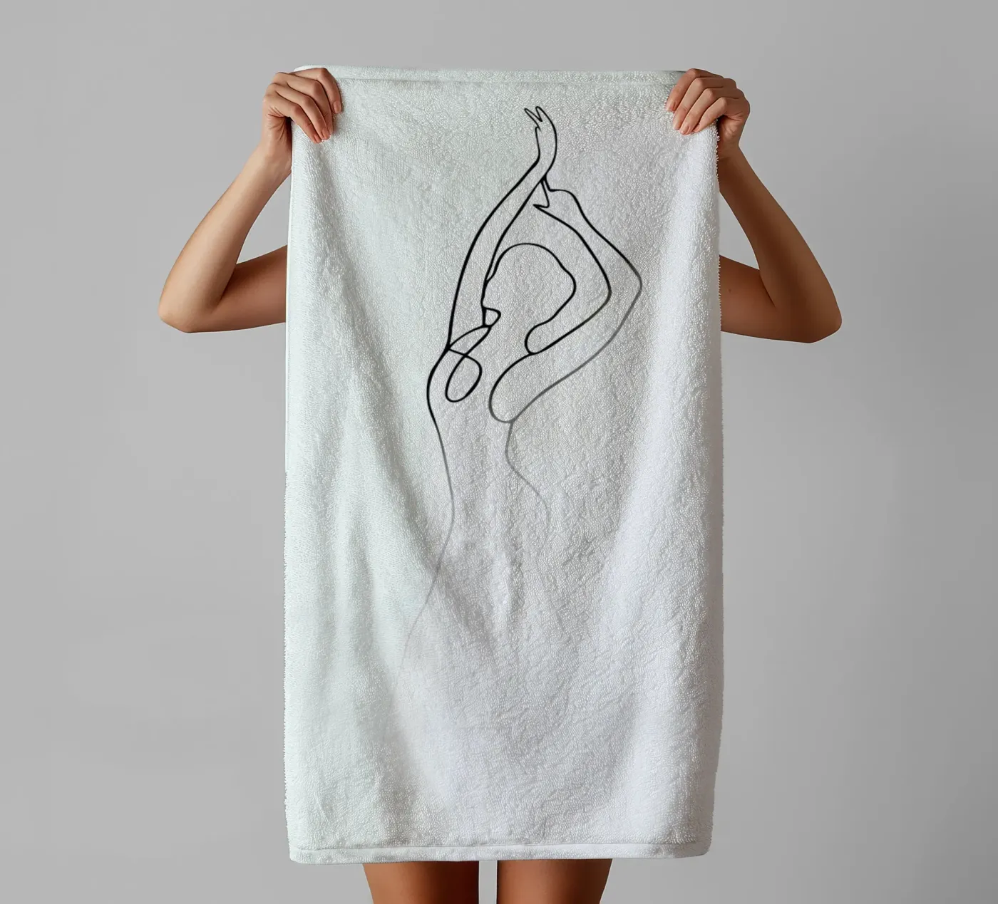 Pose badhanddoek van Graphite