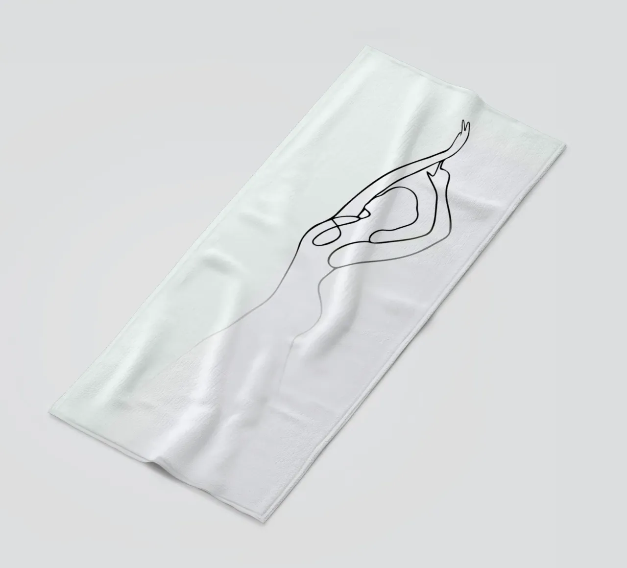 Pose Strandtuch von Graphite