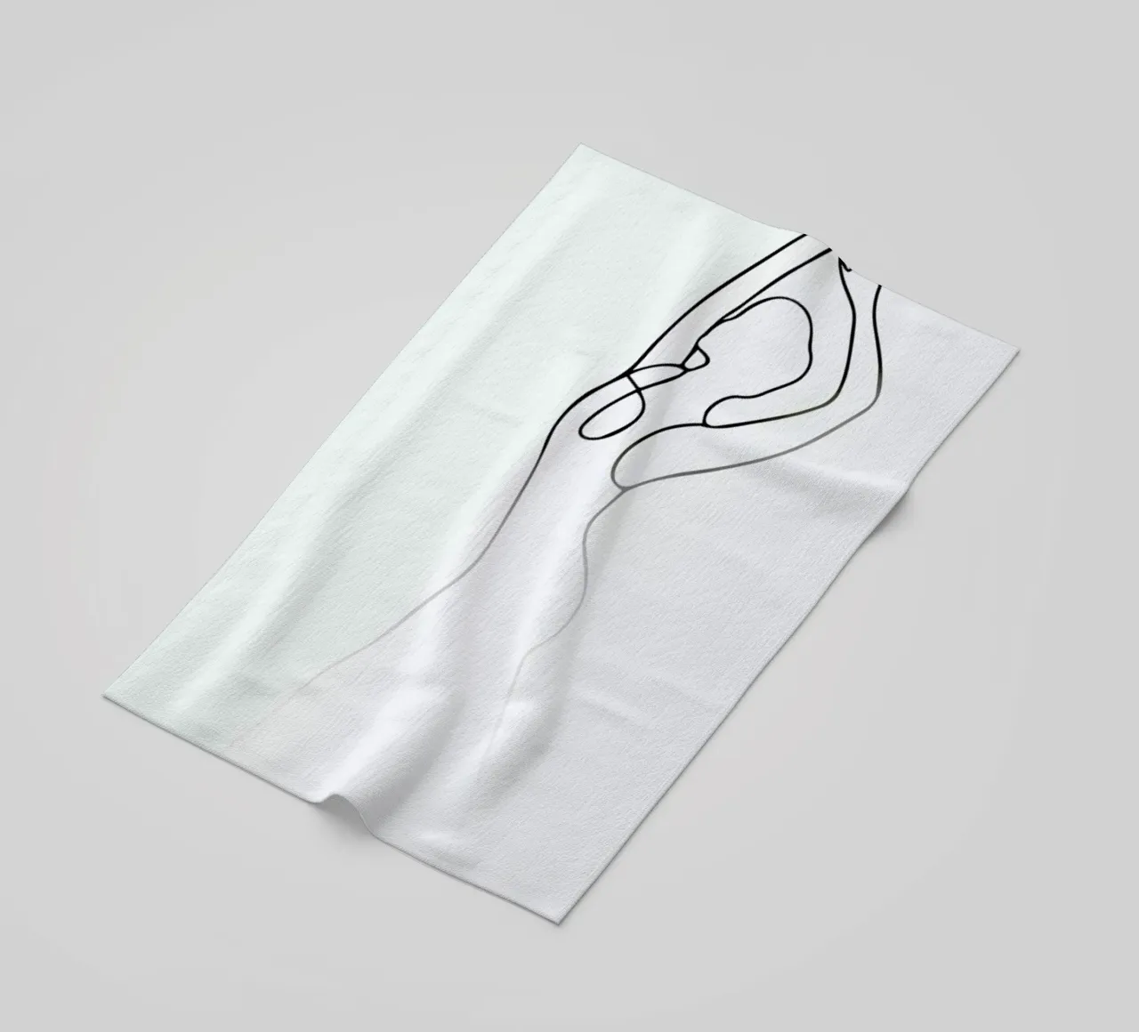 Pose Strandtuch von Graphite